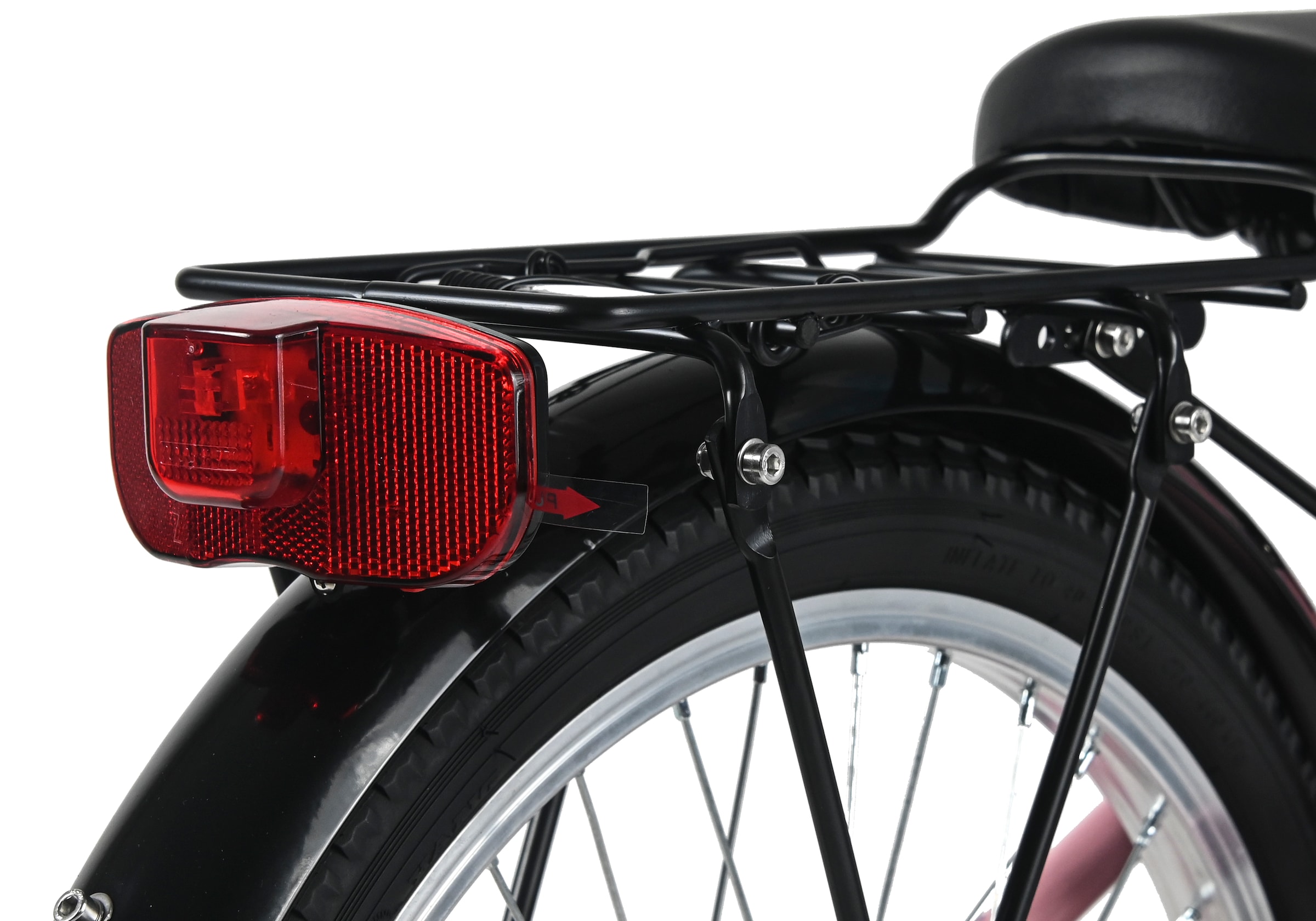 Dacapo Kinderfahrrad »20" Cindy Rosa 1 Gang RH 27 cm mit Beleuchtung - Ab 6 Jahre« 1 Gang ohne Schaltung