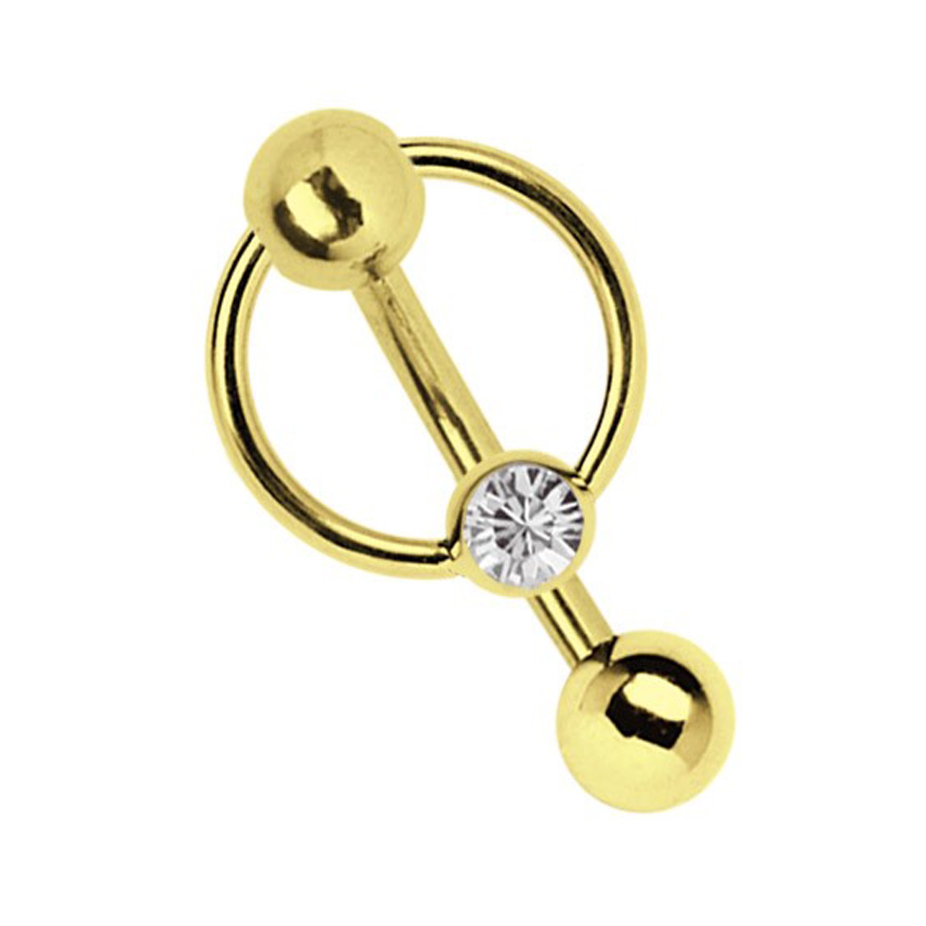 Adelia´s Intimpiercing »Piercing  Intimpiercing «, Intimpiercing oder Bauchnabelpiercing Banane aus 316l Stahl