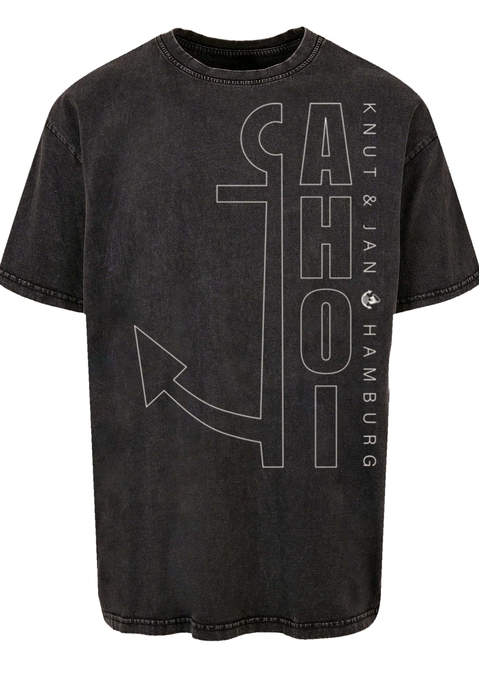 F4NT4STIC T-Shirt »Ahoi Anker Outlines«, Print