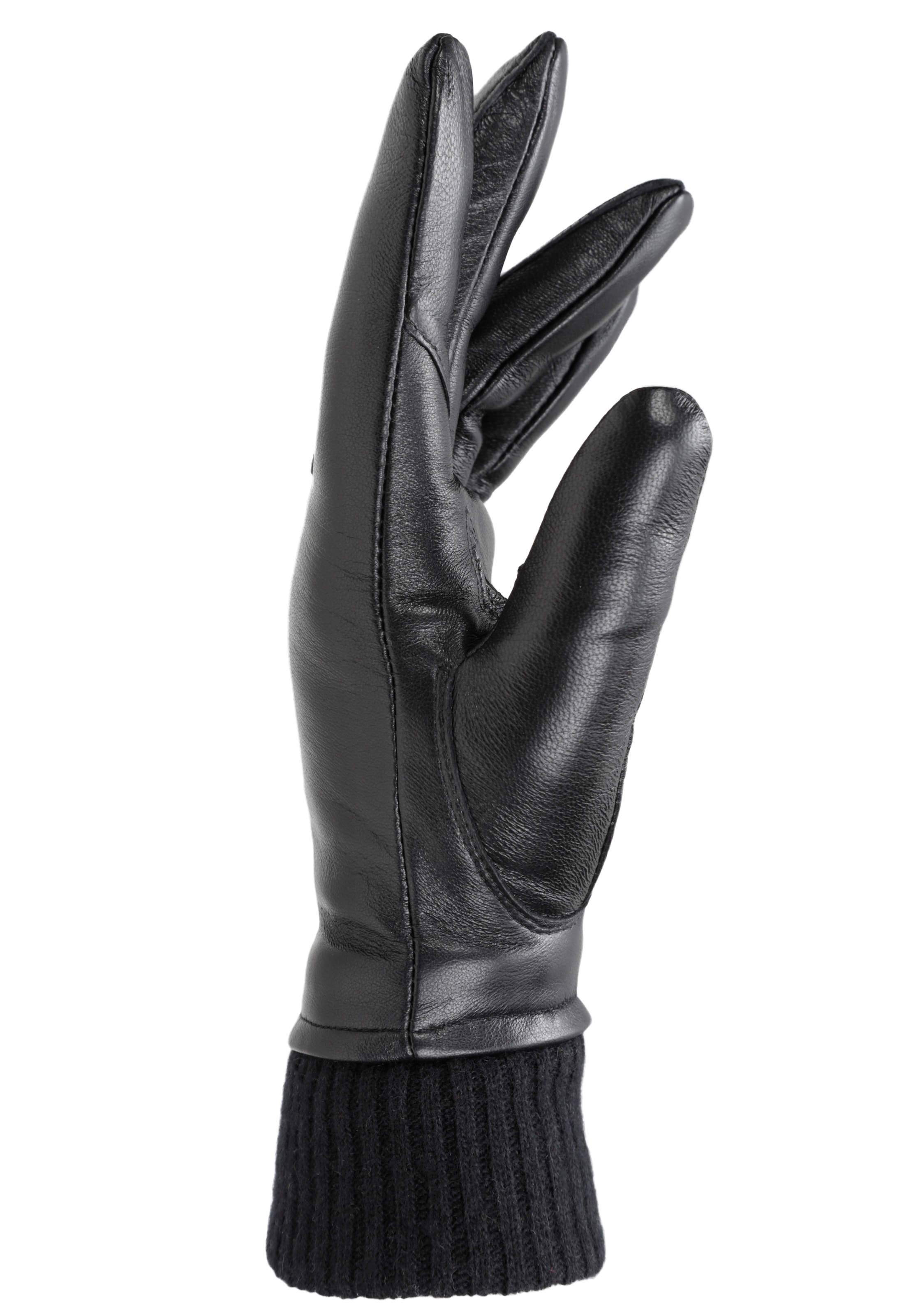 PEARLWOOD Lederhandschuhe »ARMA« mit Wollanteil, weiches Innenfutter aus Fleece