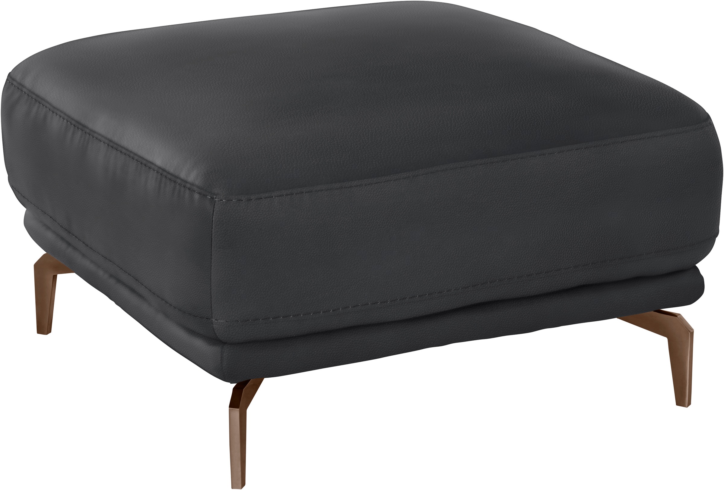 W.SCHILLIG Hocker »montanaa«, mit Metallfüßen in Bronze pulverbeschichtet, Breite 71 cm