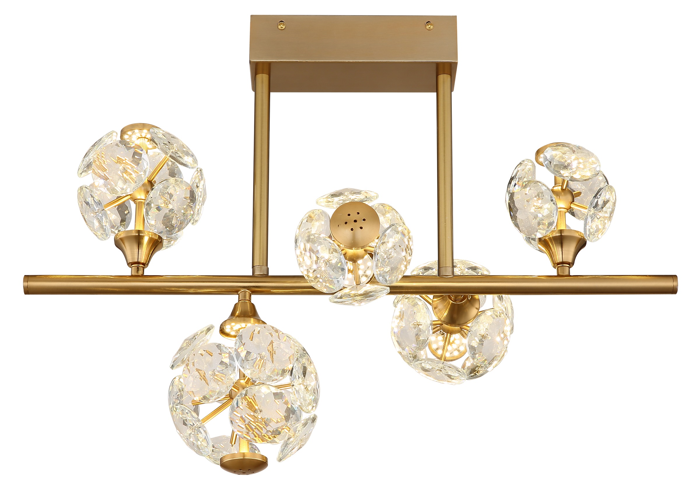 GLOBO LIGHTING Deckenleuchte »VIRINA« LED-Modul 1 Stk. Warmweiß Deckenlampe Wohnzimmer-Leuchte Schlafzimmer-Leuchte Flur Küche