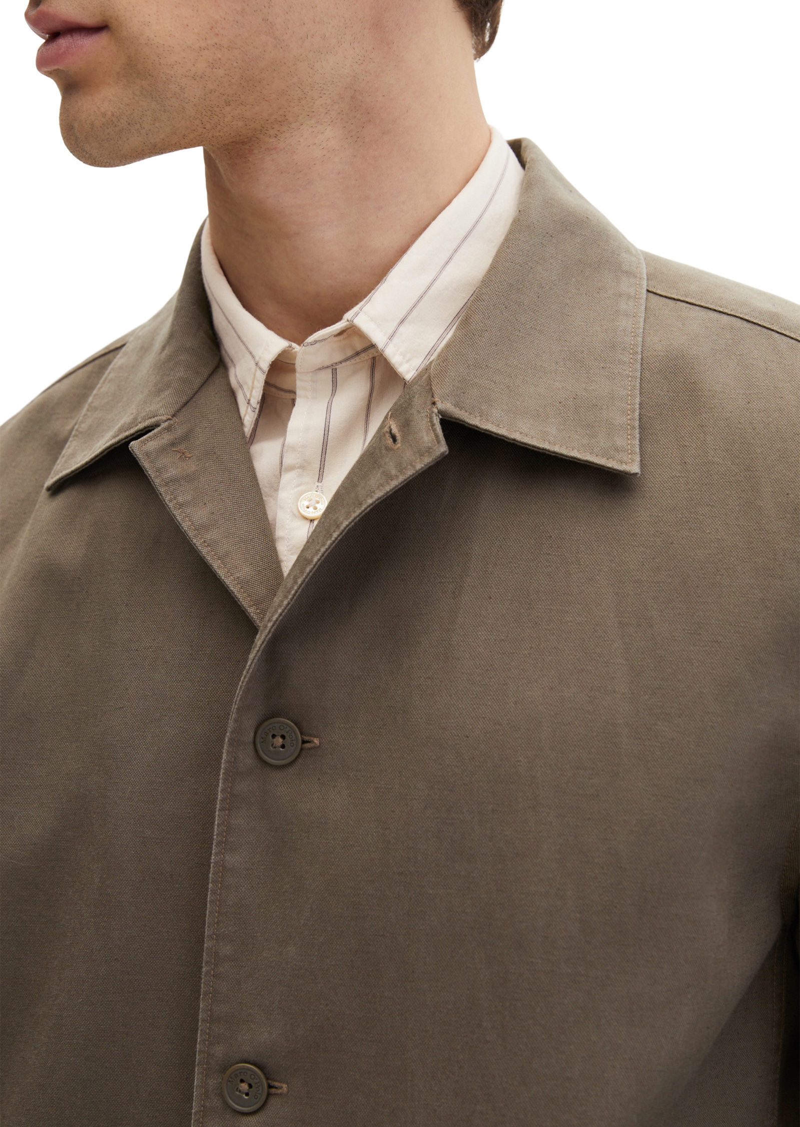 Marc O'Polo Kurzjacke »aus TENCEL™ Lyocell -Leinen-Mix« ohne Kapuze