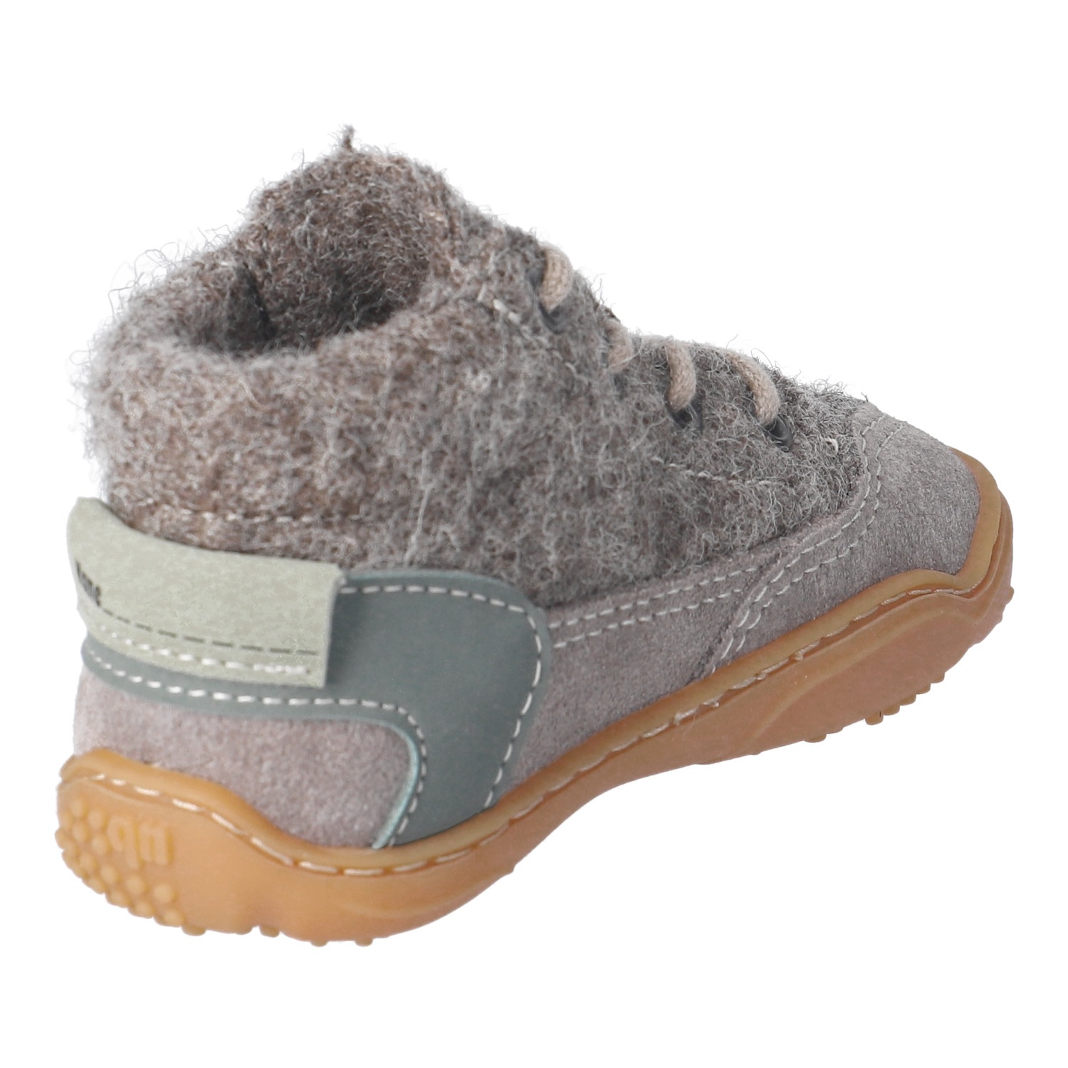 qnuffs Barfußschuh »WEIDE«  Schnürschuh mit Namenschild an der Rückseite