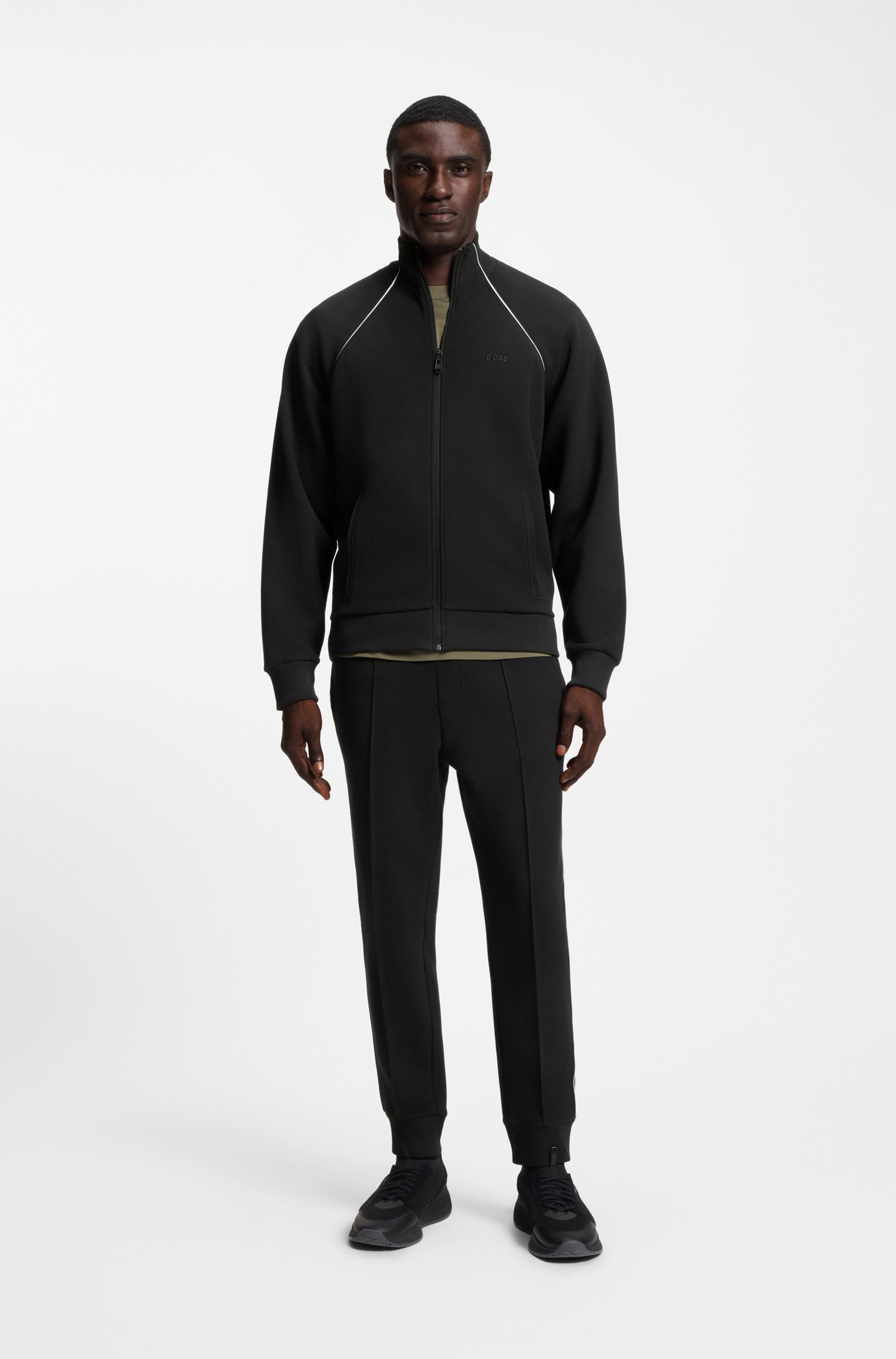 Thumbnail - BOSS GREEN Sweatjacke "Skaz" mit Markenlabel