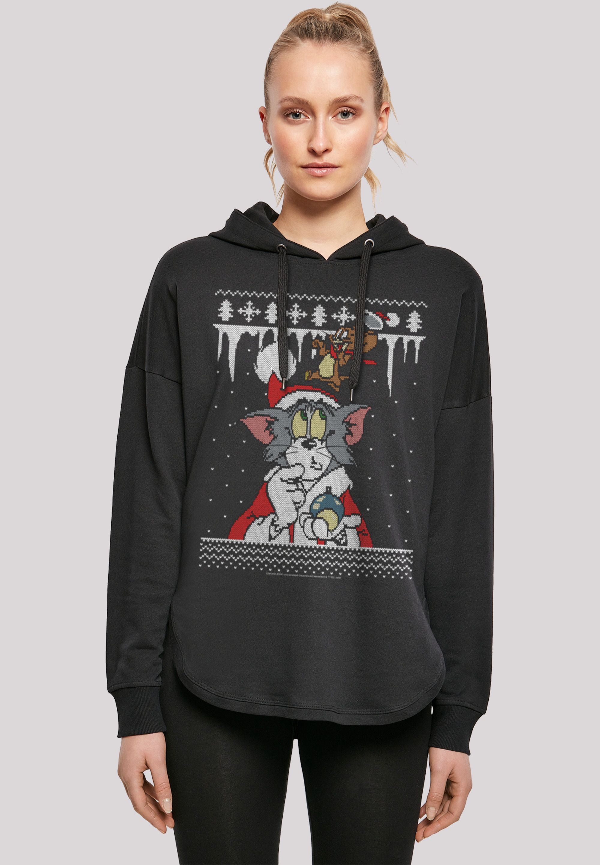 F4NT4STIC Kapuzenpullover "Tom und Jerry Christmas Fair Isle", Print