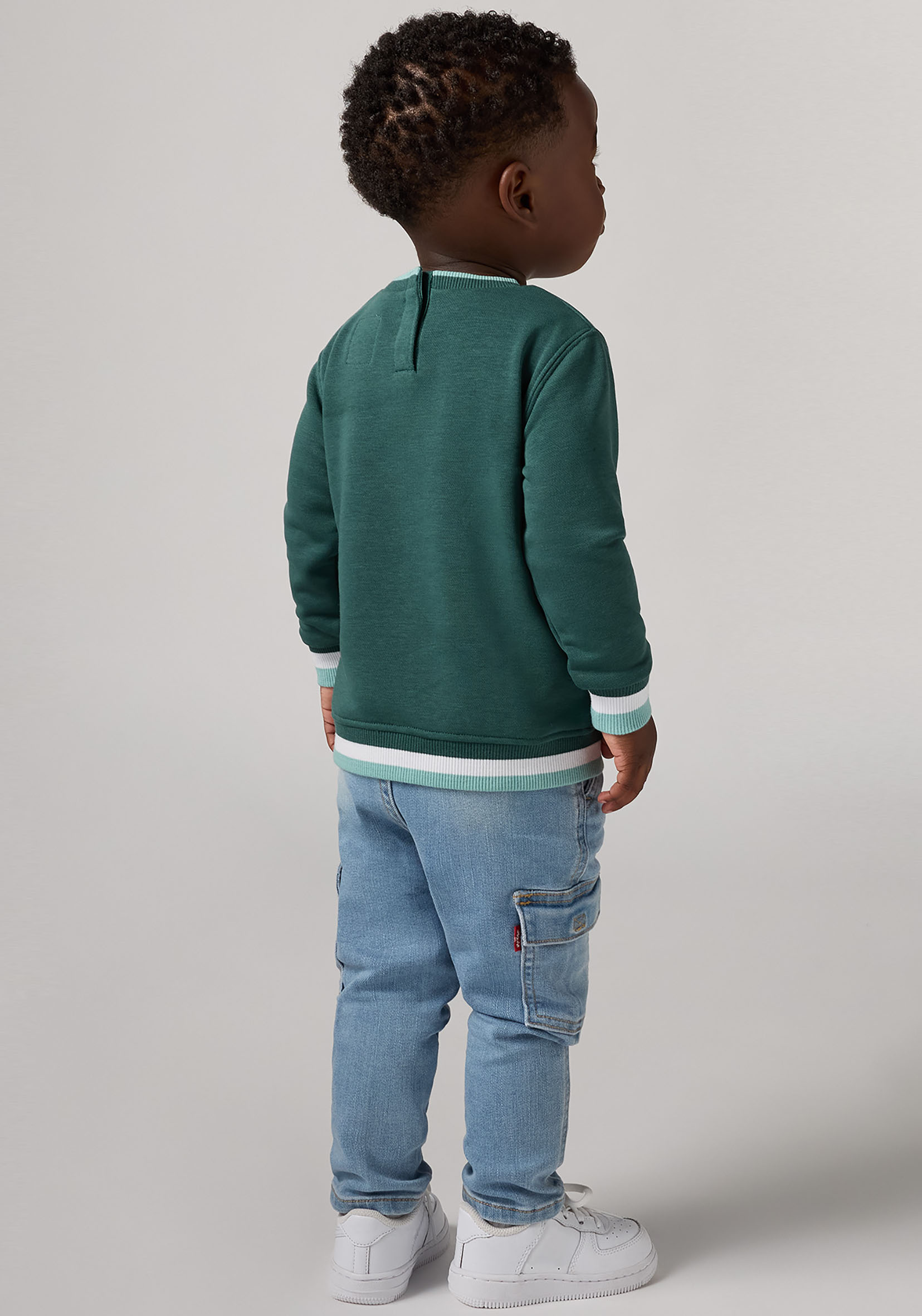 Thumbnail - Levis Kids Sweatshirt "LVB VARSITY LEVI TIPPED CREW", mit Bärchenprint, for Boys