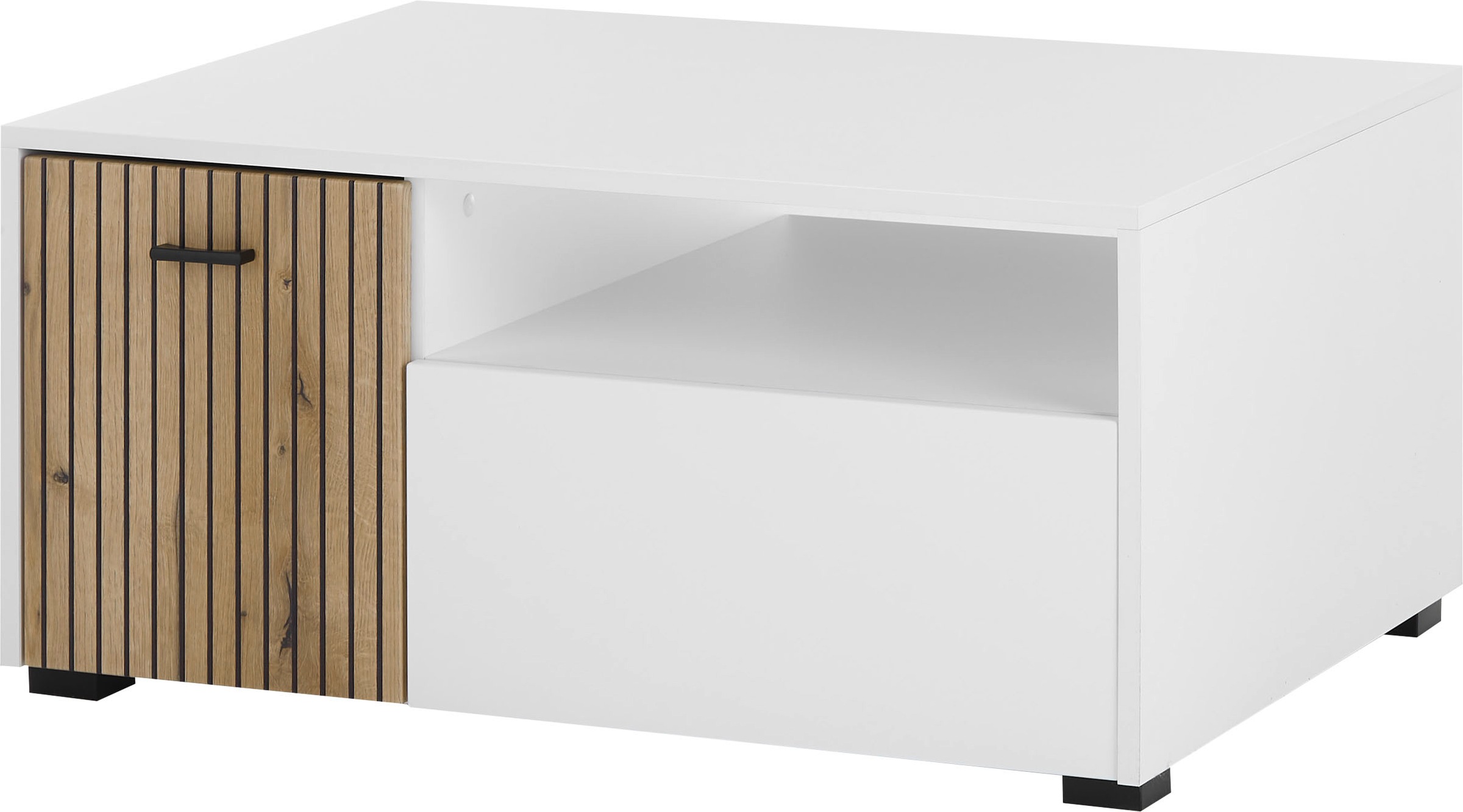 Thumbnail - Home affaire Couchtisch "Hudson" in moderner Trendfarbe, Griffe aus Metall (Schwarz), Breite 90 cm