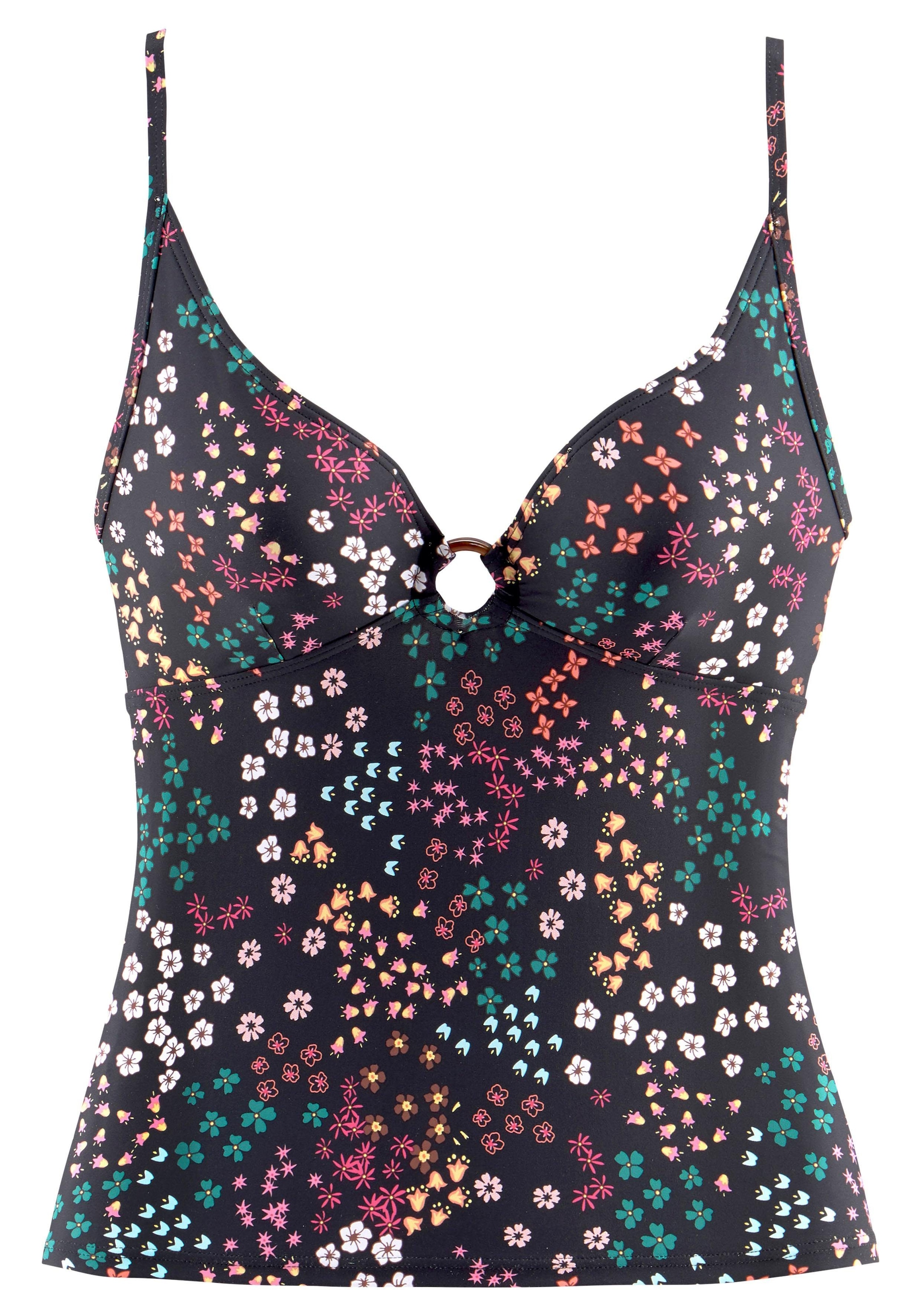 s.Oliver in Zierring Tankini-Top BAUR »Milly«, mit Horn-Optik | kaufen