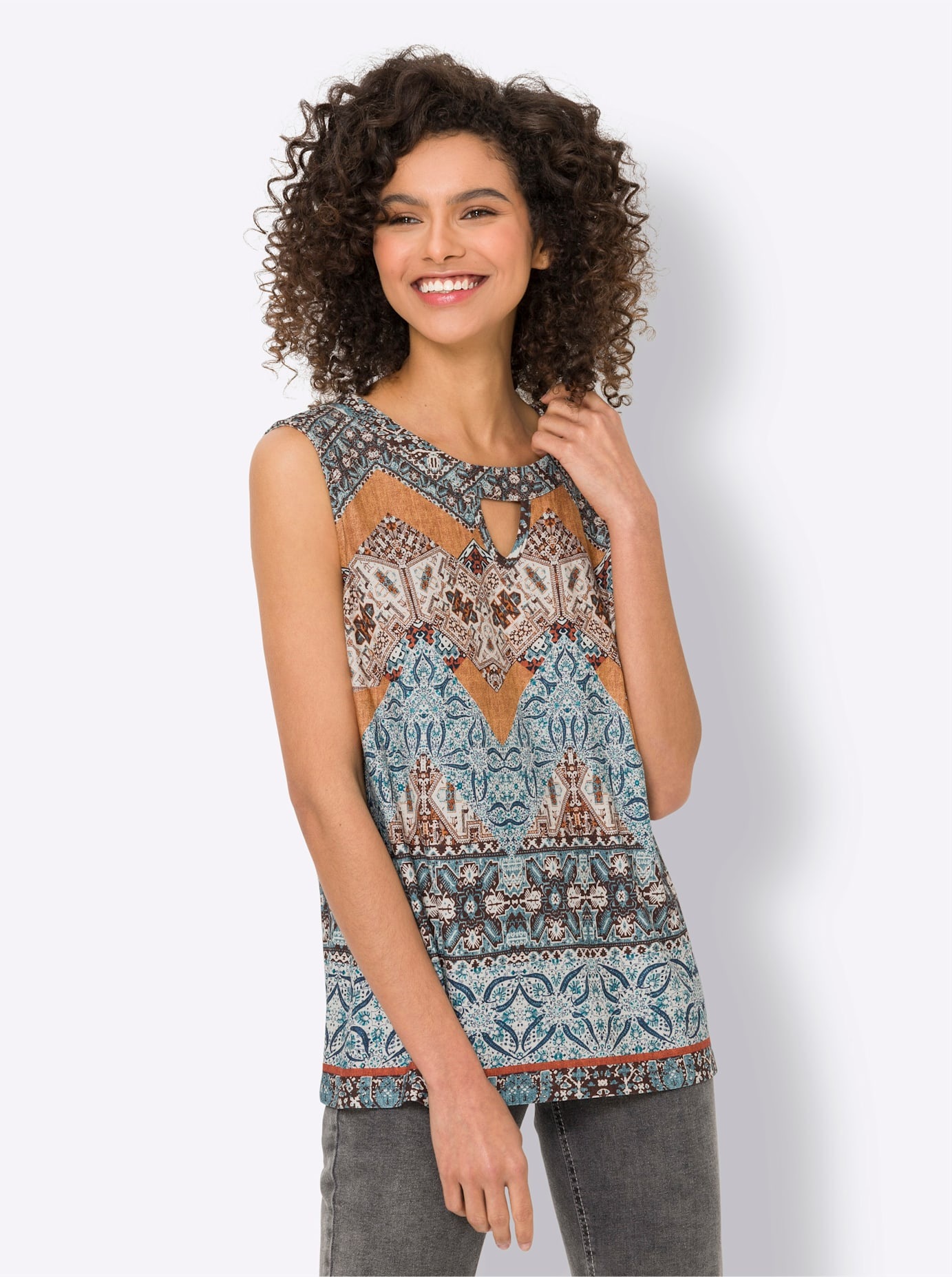 heine Rundhalsshirt "Druck-Shirt", 1 Stk. günstig online kaufen