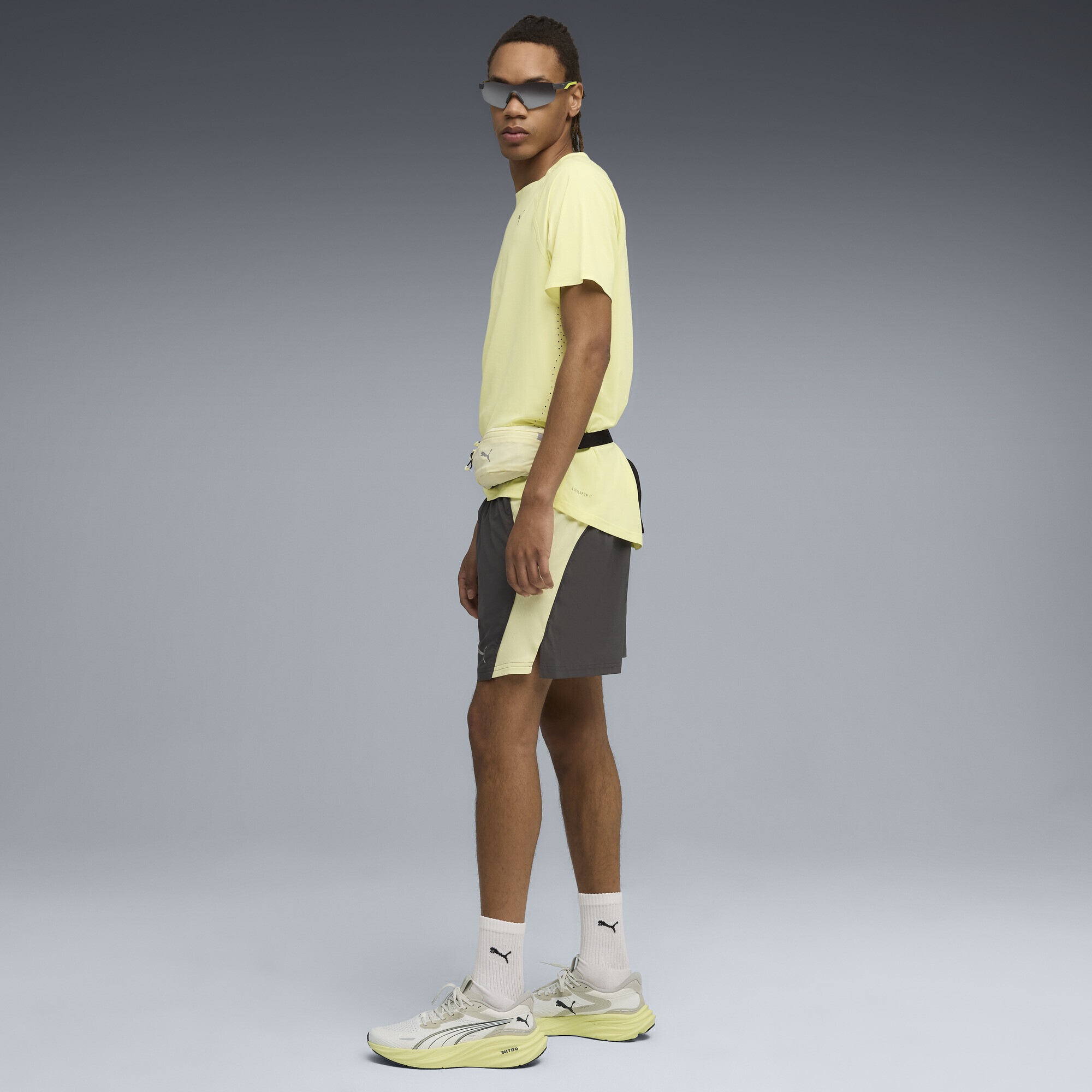 PUMA CLOUDSPUN Running T-Shirt Herren Gold Moon Yellow M 4