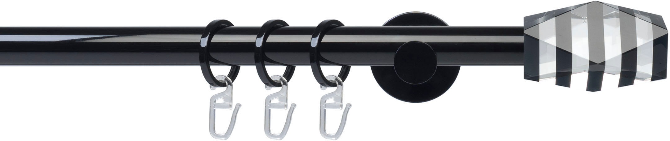 Liedeco Gardinenstange "Fertigstilgarnitur 20 mm Piano Montreal" Ø 20 mm 1 günstig online kaufen