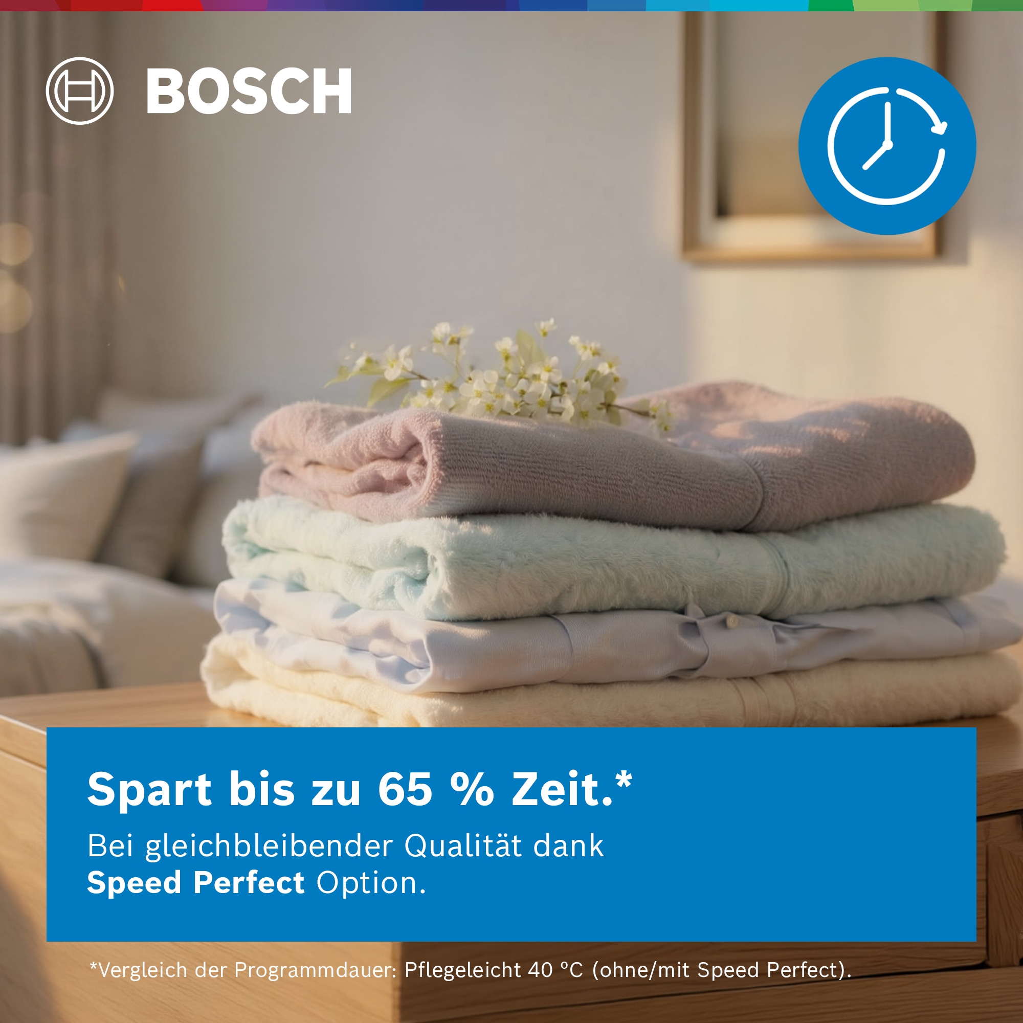 BOSCH Waschmaschine »WUU28T70« 8 kg 1400 U/min unterbaufähig, Speed Perfect, Hygiene Plus, großes LED-Display
