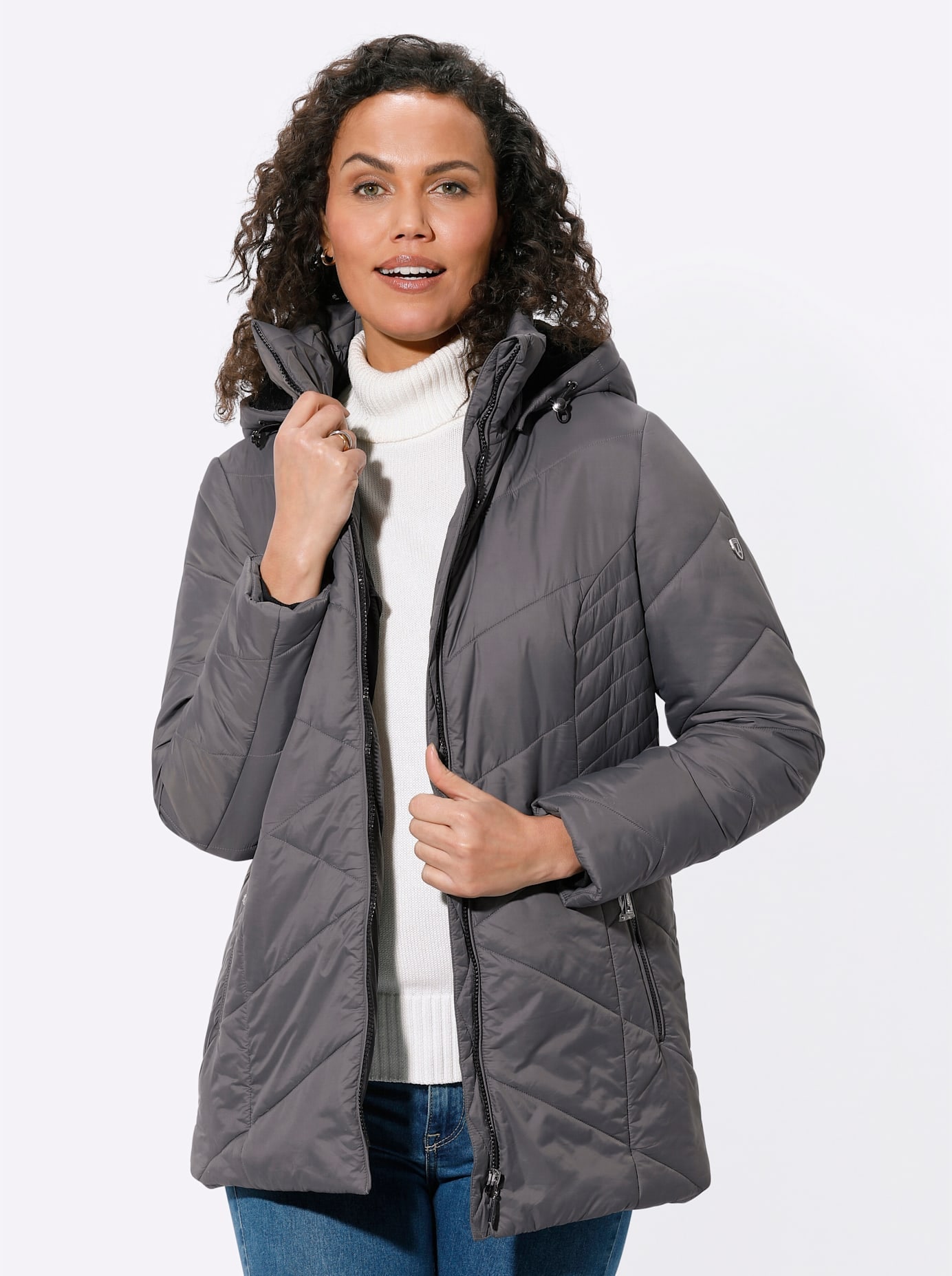 Casual Looks Steppjacke, mit Kapuze