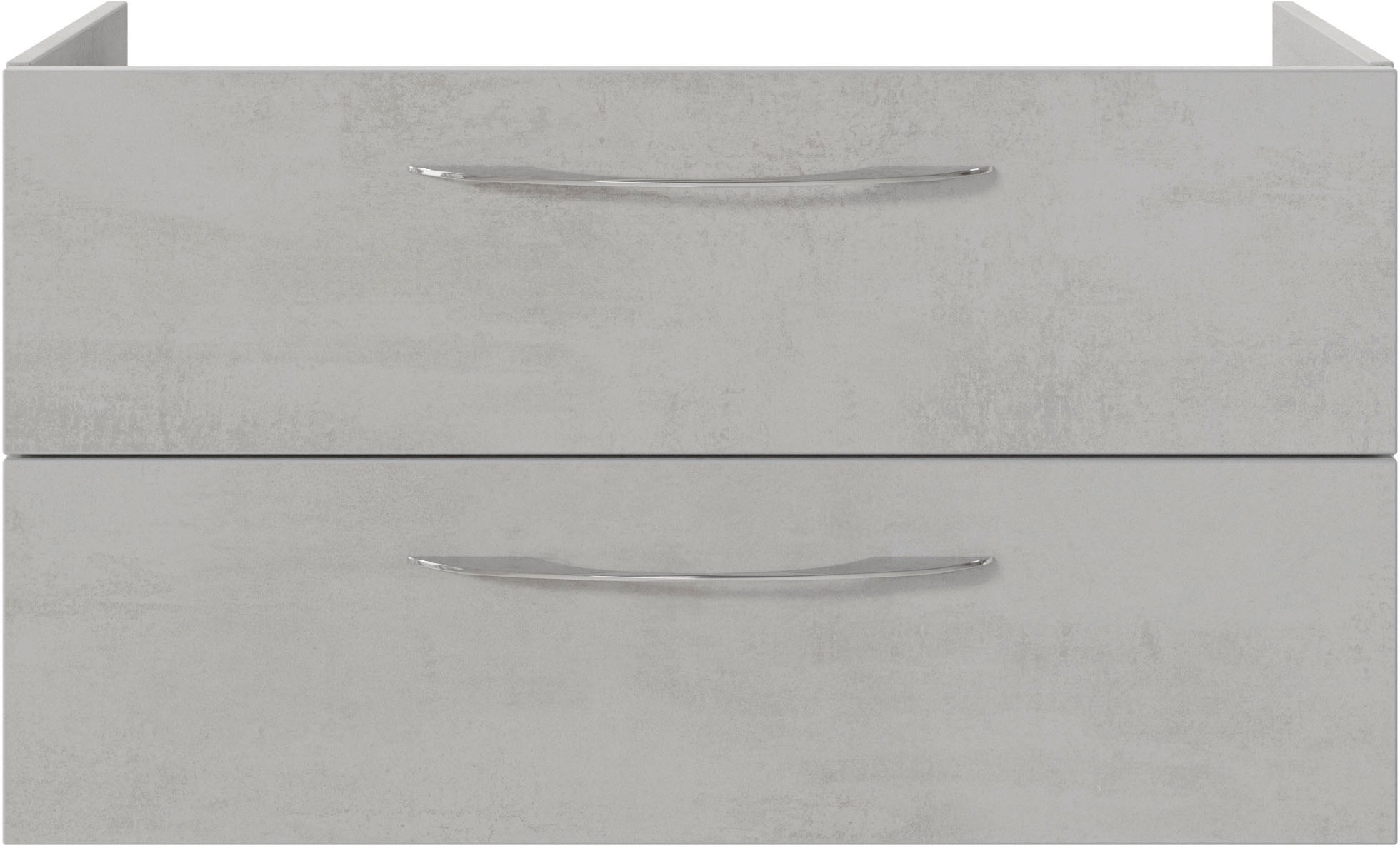 Saphir Badmöbel-Set »Serie 4035 2-teilig, Keramikwaschtisch mit LED-Spiegelschrank«, (Set), 90 cm breit, inkl. Türdämpfer, 2 Schubladen, 3 Türen, 6 Einlegeböden