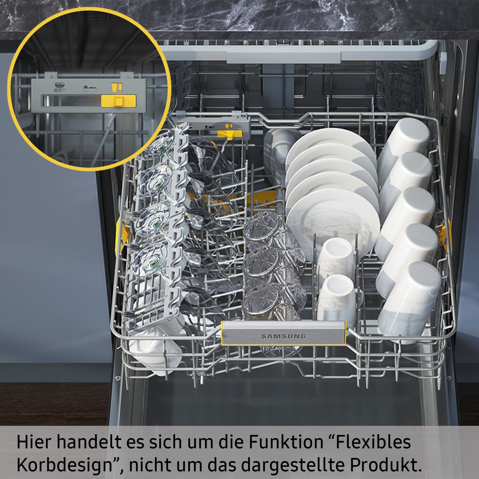 Samsung Unterbaugeschirrspüler »DW60BG750USLET«, 14 Maßgedecke