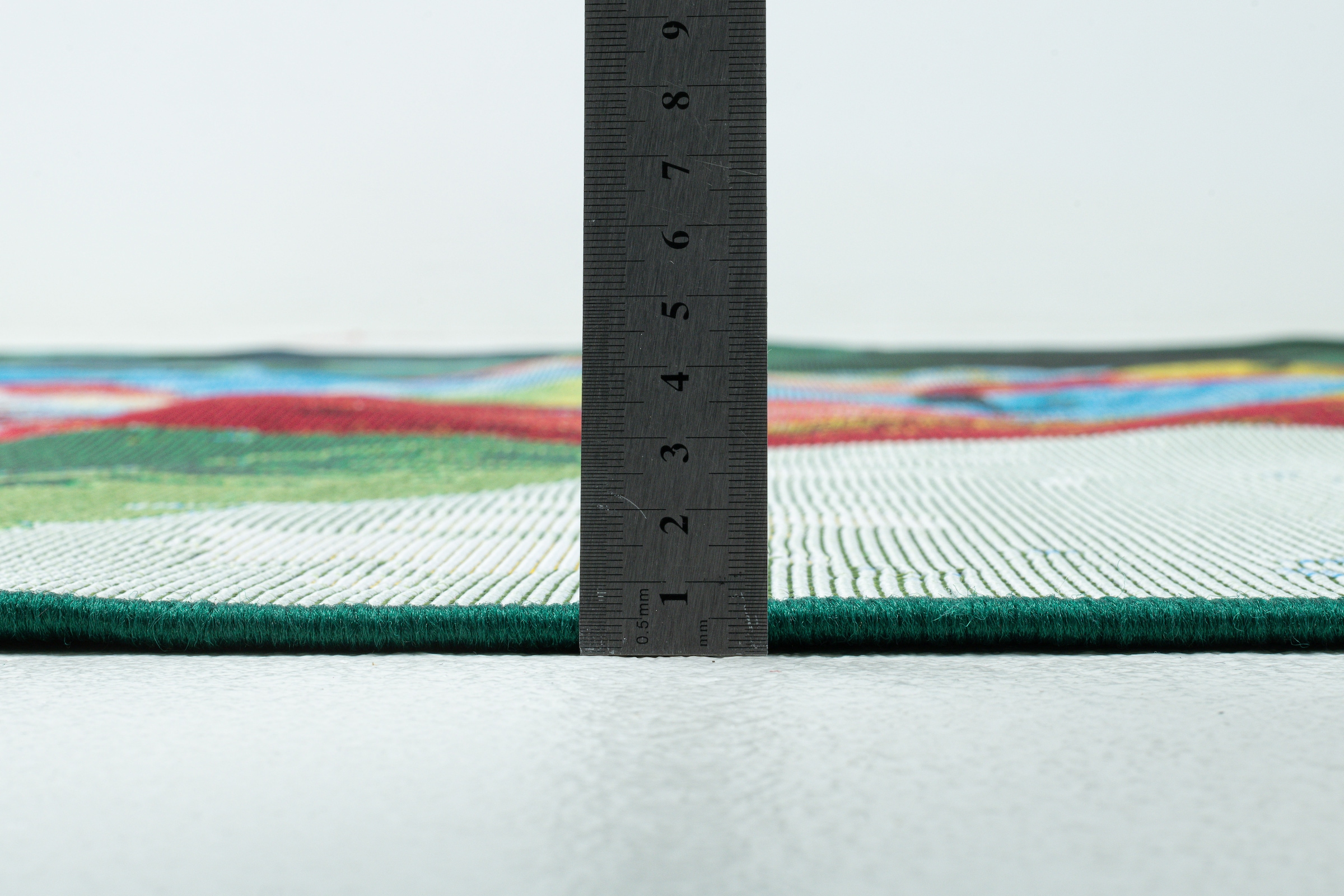Sansibar Teppich »Rantum Beach SA-024« rechteckig 5 mm Höhe Flachgewebe, modernes Design, Motiv Surfboard, In- & Outdoor geeignet