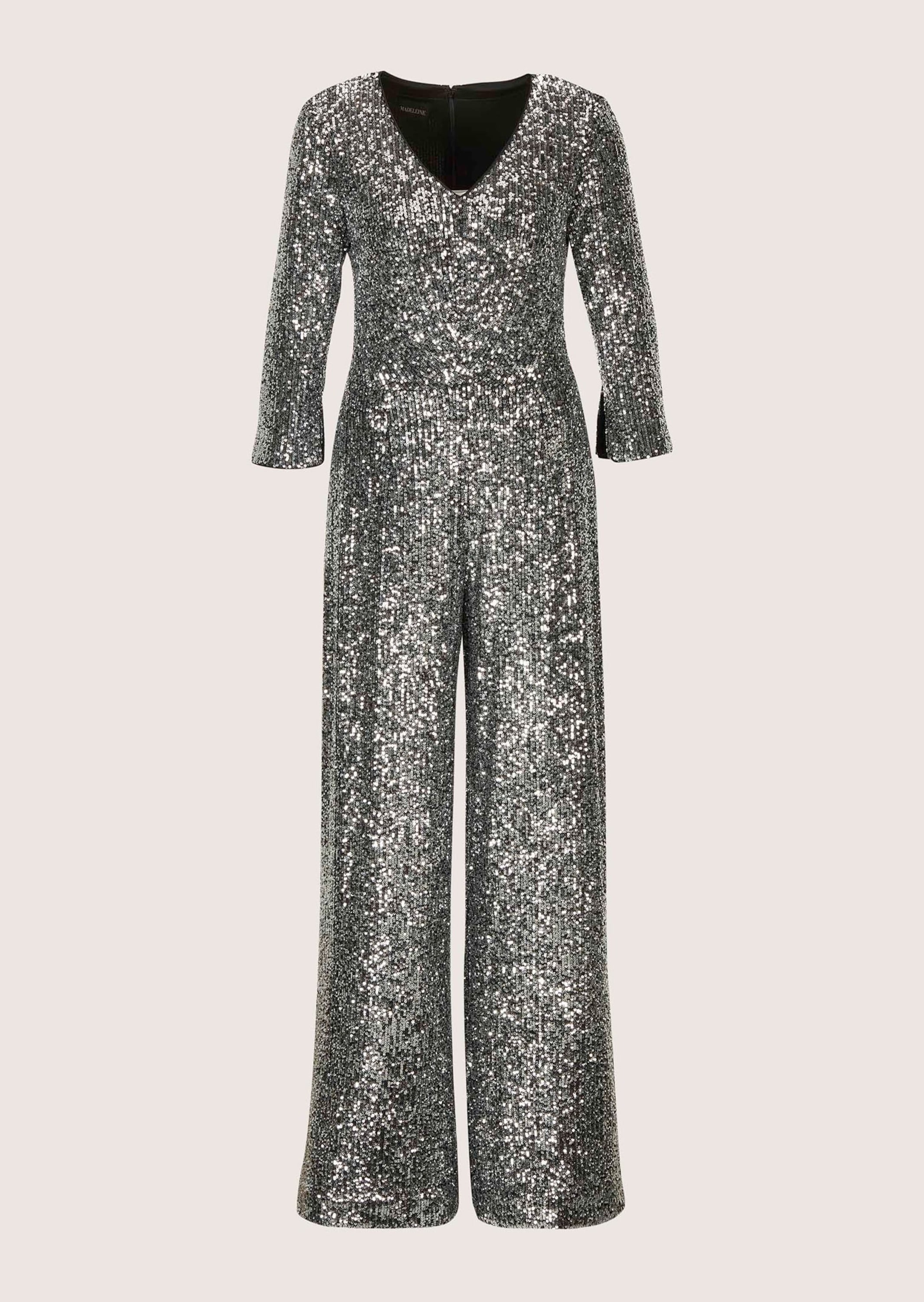 MADELEINE "Jumpsuit Eleganter Pailletten-Einteiler" Funkelnde Pailletten