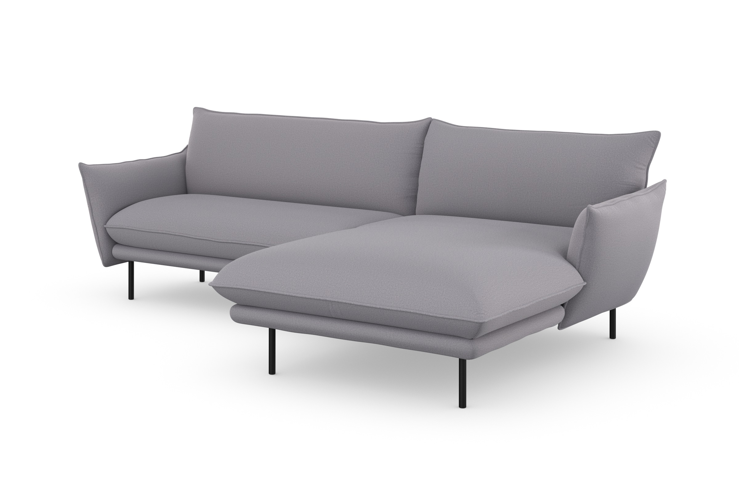andas Ecksofa »Stine L-Form«, Besonderes Design durch Kissenoptik und Keder, by Morten Georgsen