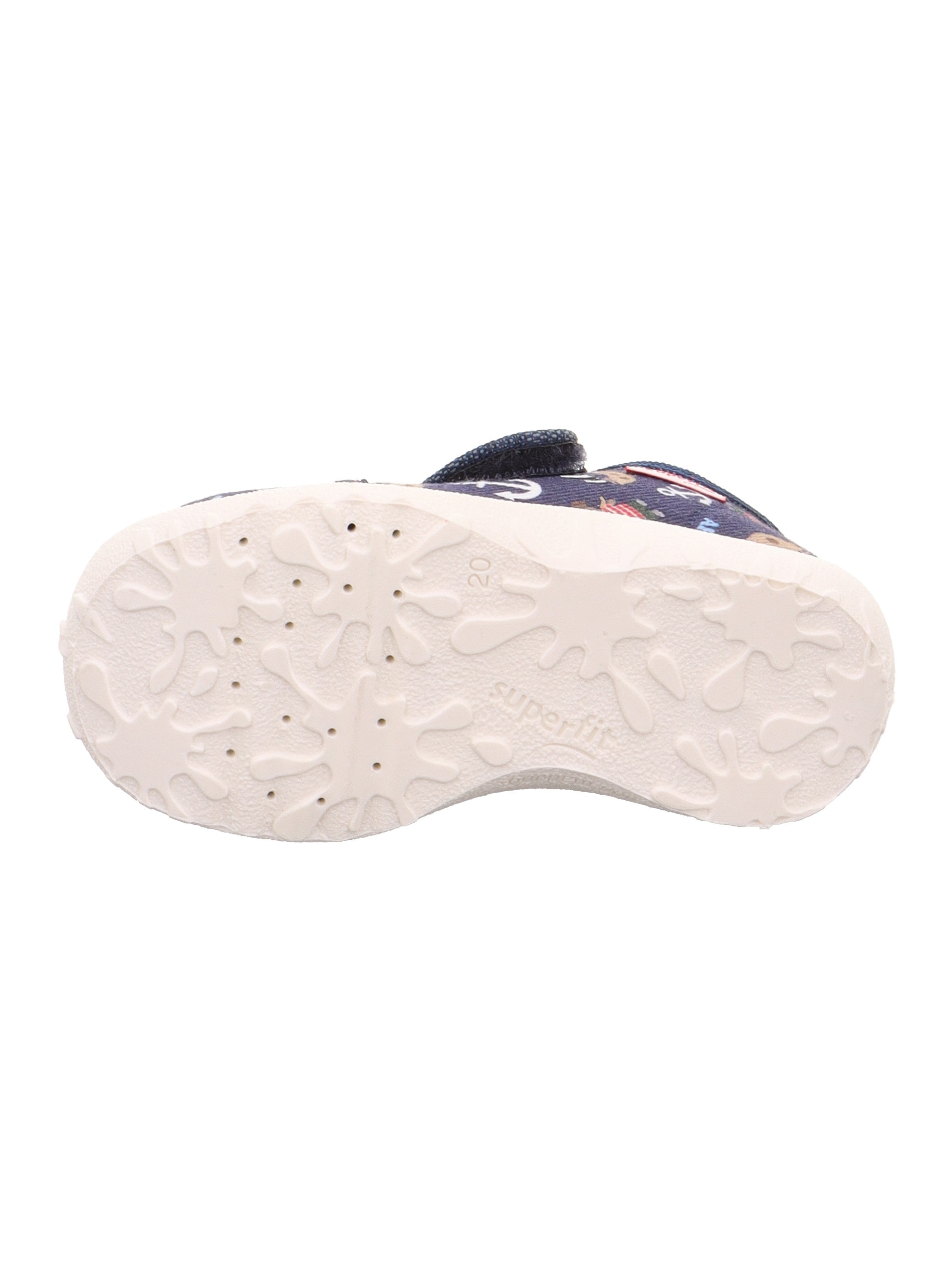 Superfit Hausschuh »SPOTTY WMS: mittel«  Klettschuh, mit süßem Motiv, Größenschablone zum Download