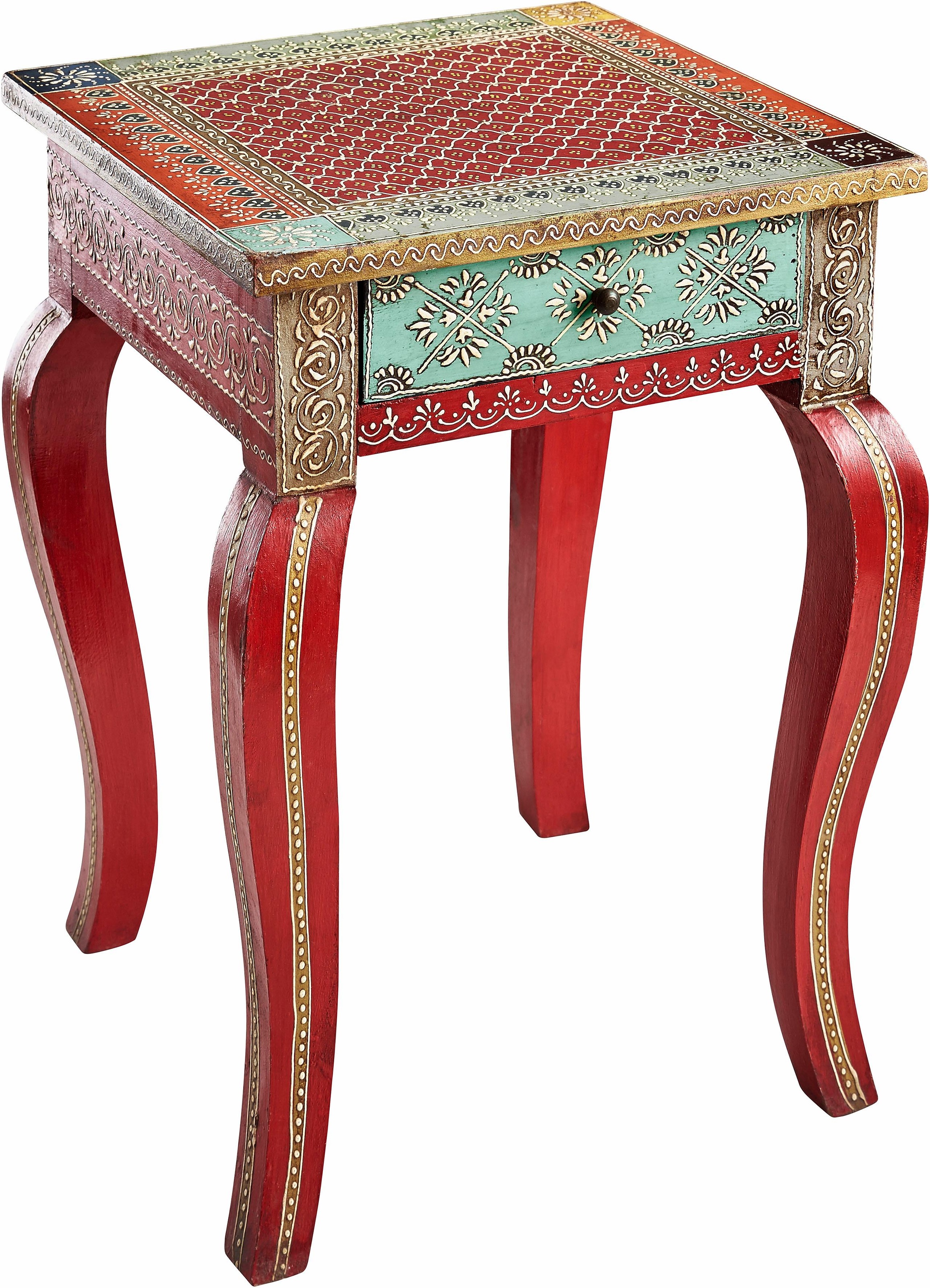 OTTO home Beistelltisch handgearbeitet und handbemalt günstig online kaufen