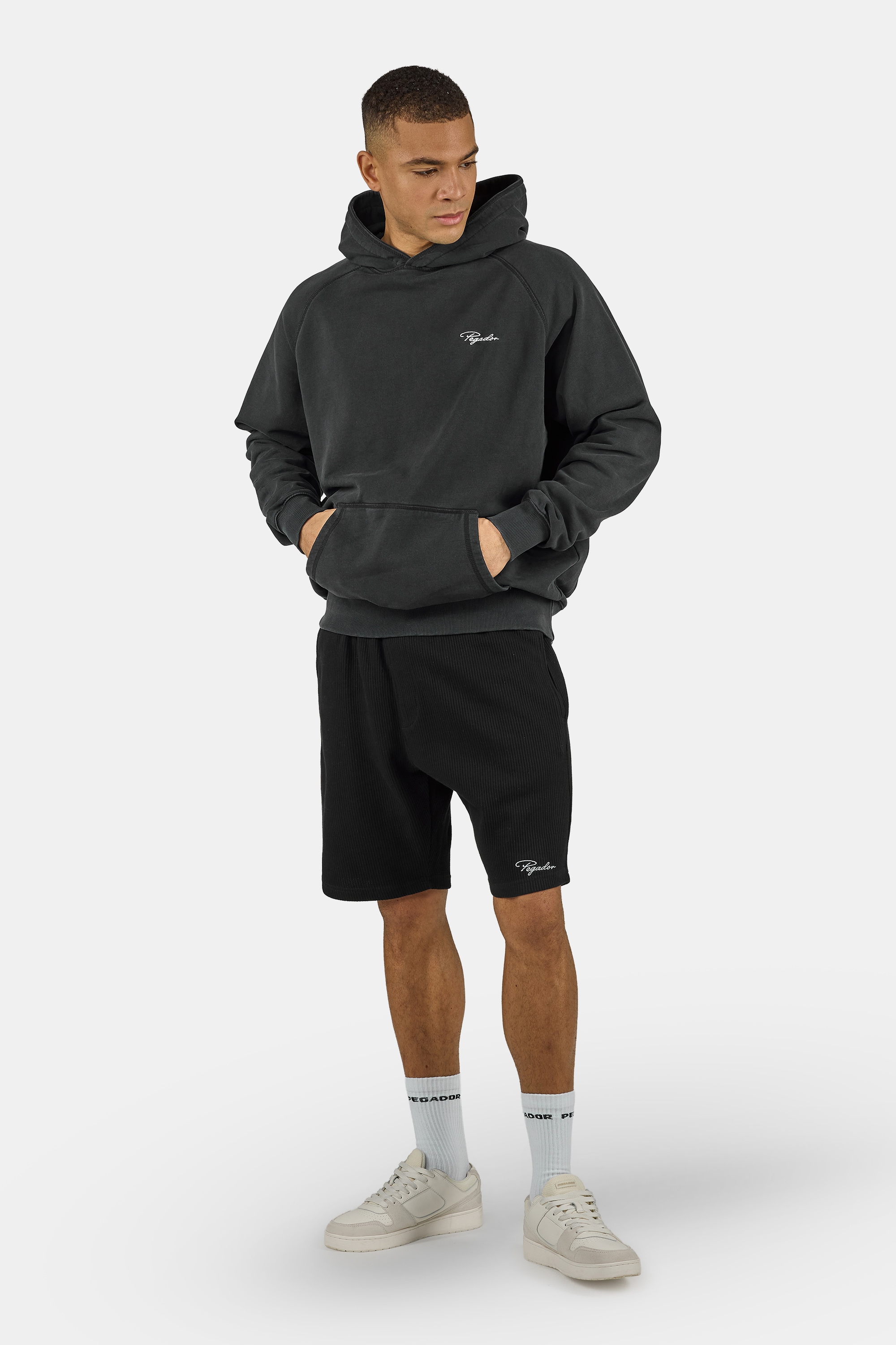 PEGADOR Kapuzensweatshirt »Signar Terry Raglan Hoodie«, Baumwollmischung, regular fit
