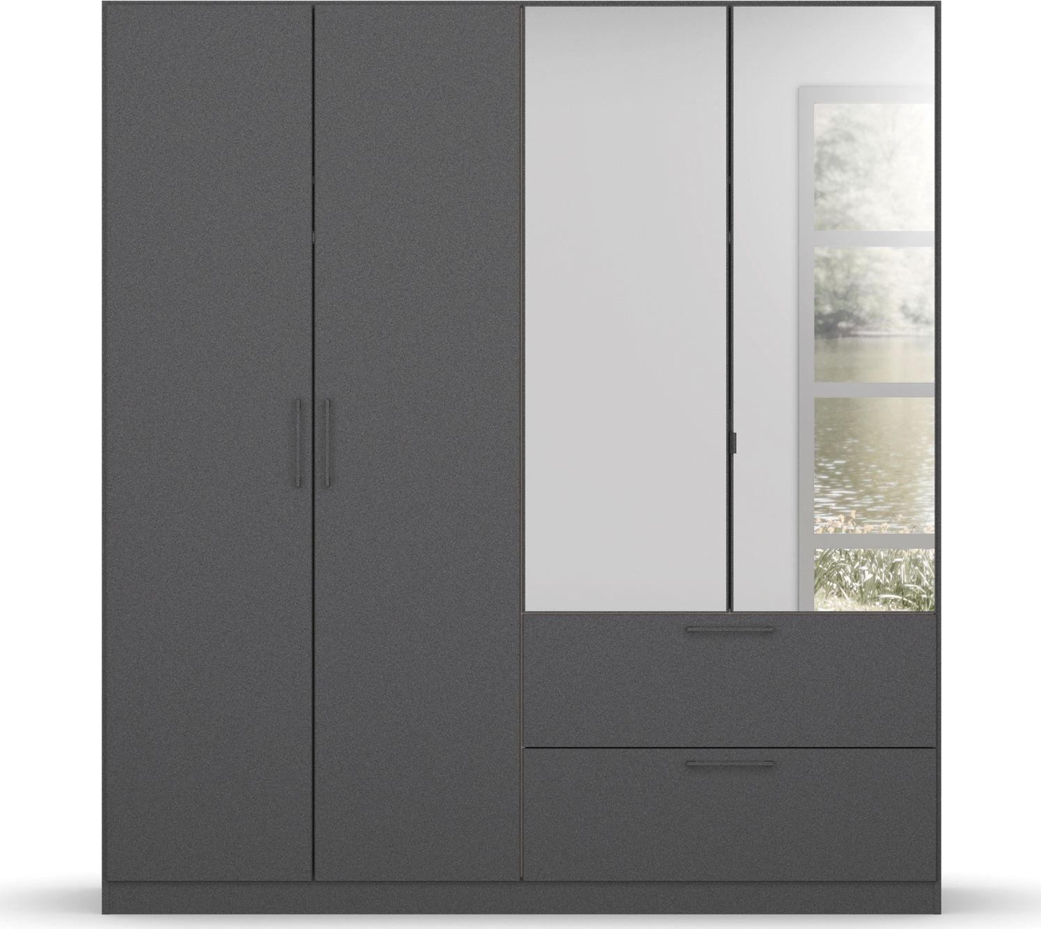 INOSIGN BY RAUCH Schlafzimmer-Set »Komplettschlafzimmer Schlafzimmer Challenger (Set 4-teilig)«, Schrank 2 Breiten, Bett 3 Breiten, 2 Nachttische MADE IN GERMANY