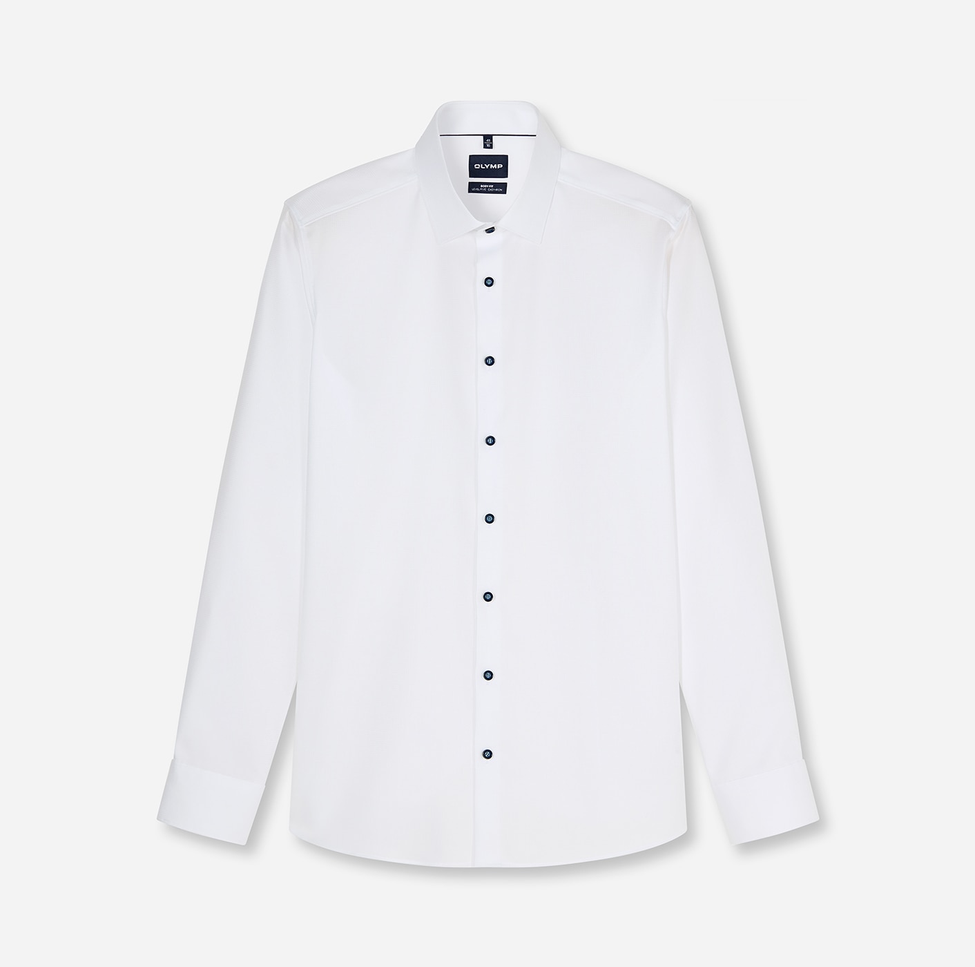 OLYMP Langarmhemd "Level Five" Businesshemd, Body Fit, Kentkragen