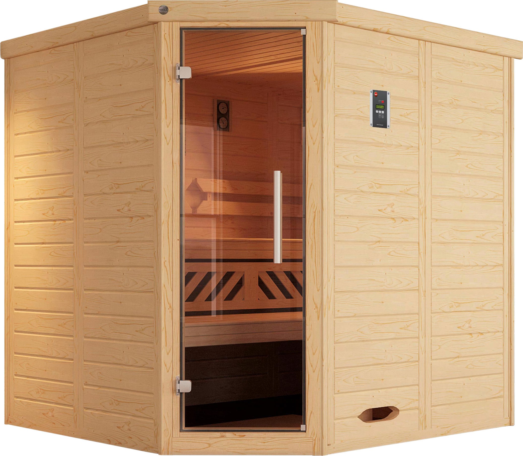 weka Sauna "Kemi" Set, 7,5 kW Bio-Ofen mit digitaler Steuerung