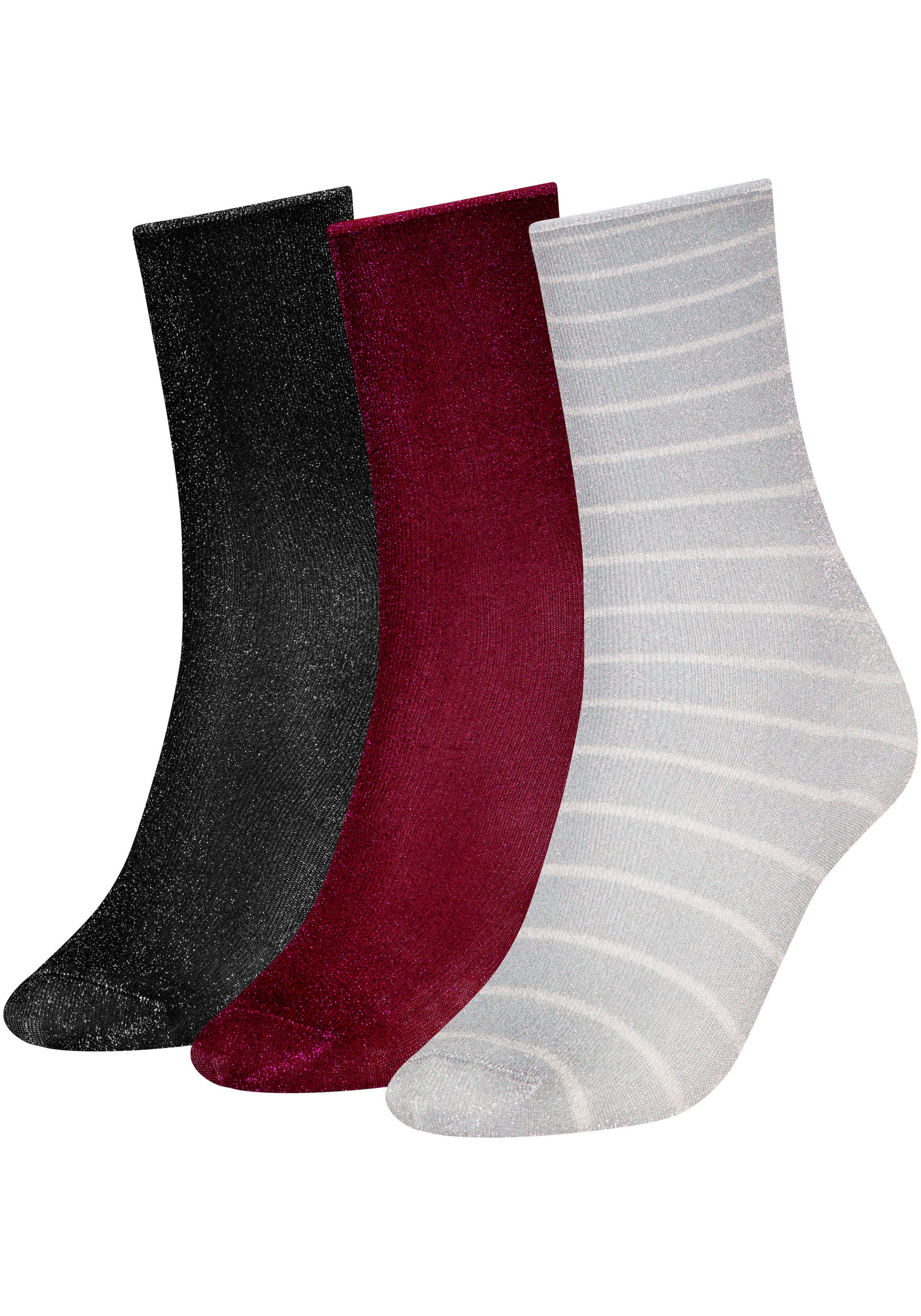 TOMMY HILFIGER Socken (3er-Pack) su elastingas Bündch...