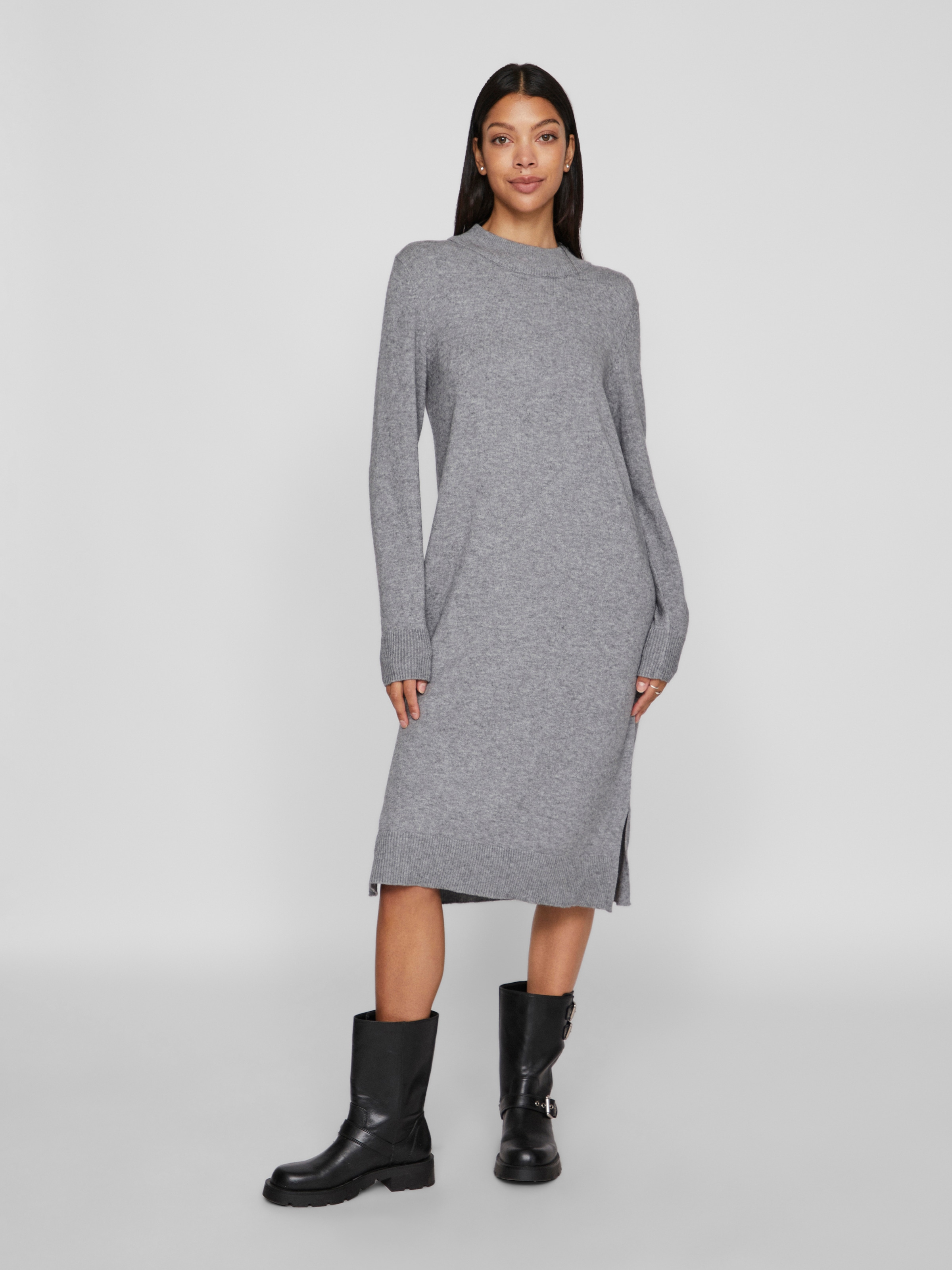 Vila Strickkleid "VIRIL CREW NECK L/S MIDI DRESS - NOOS" günstig online kaufen