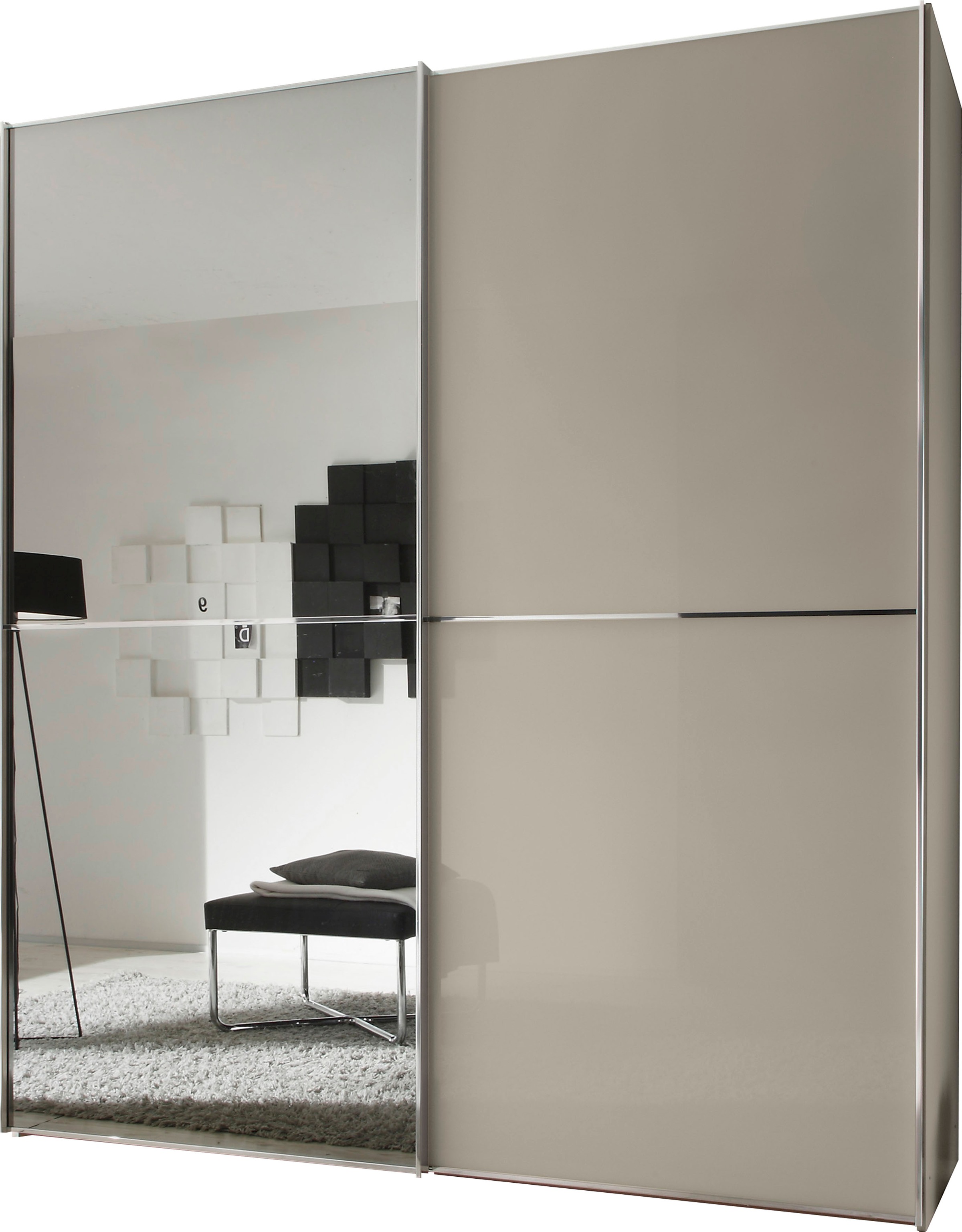 STAUD "Sinfonie Plus, edles Design in hochwertiger Qualität, Made in Germany" Glas und Spiegel-Frontkombination mit vier Ausstattungsvarianten