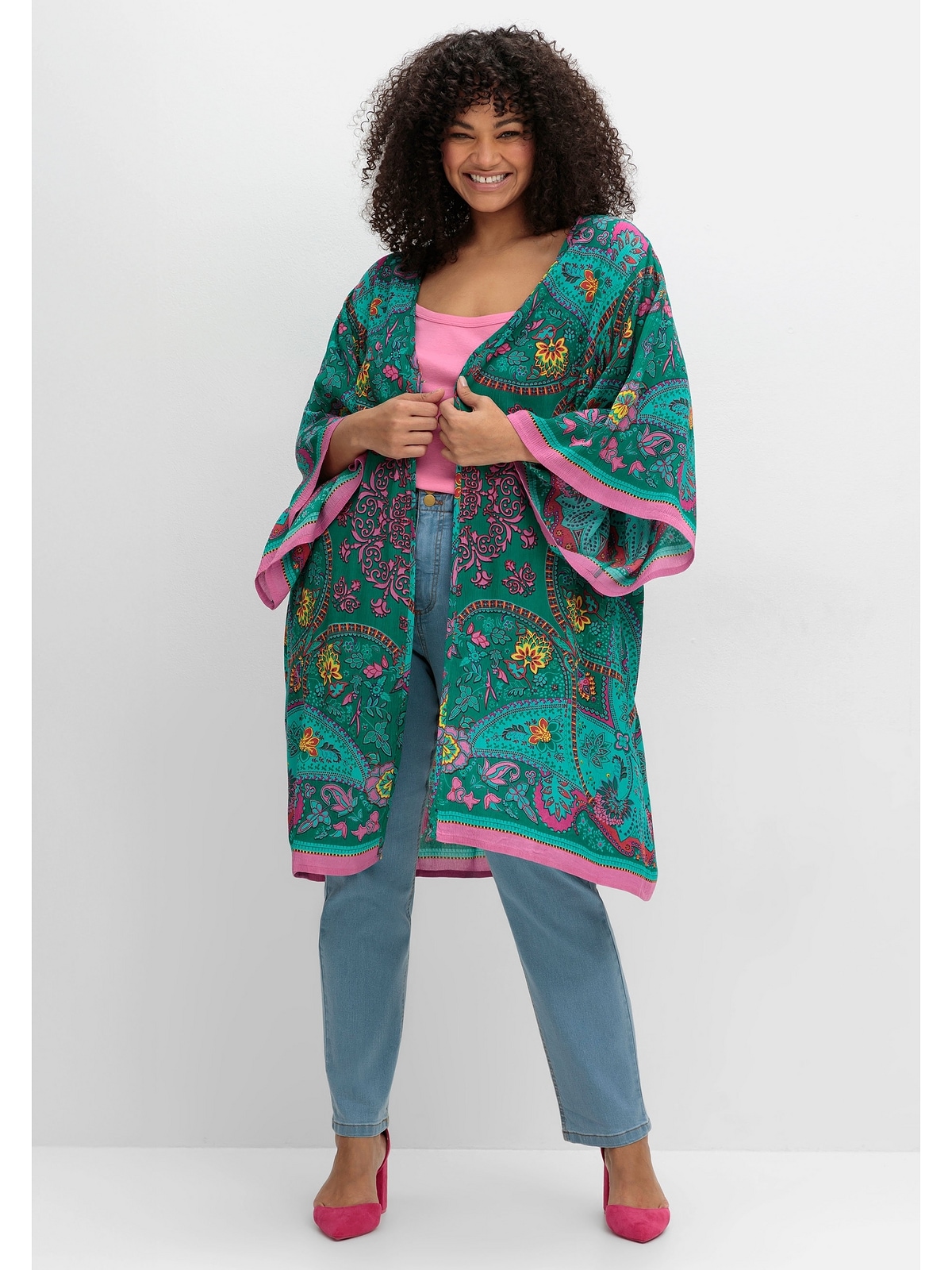 sheego by Joe Browns Longbluse »Große Größen«, mit Ornament- und Bordürenprint