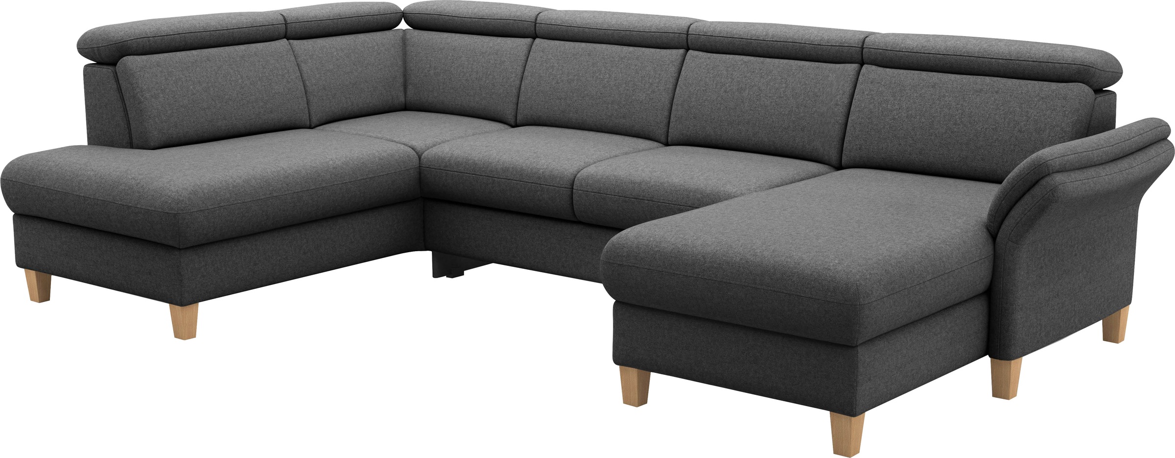 Home affaire Glendale U-Shaped Sofa Dark Grey 8