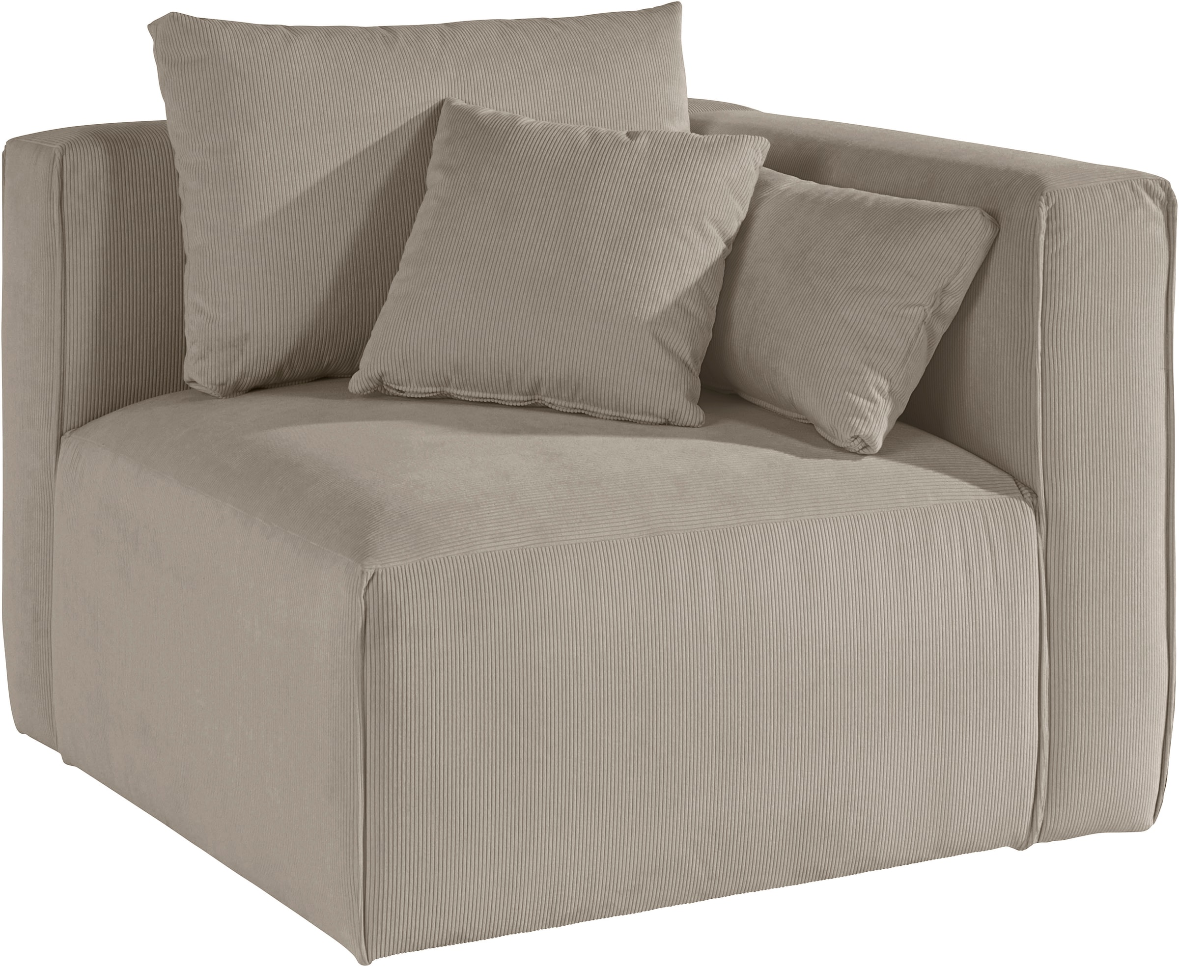 Home affaire Sofa-Eckelement "Comfine", Modul-Ecke zur indiviuellen Zusamme günstig online kaufen