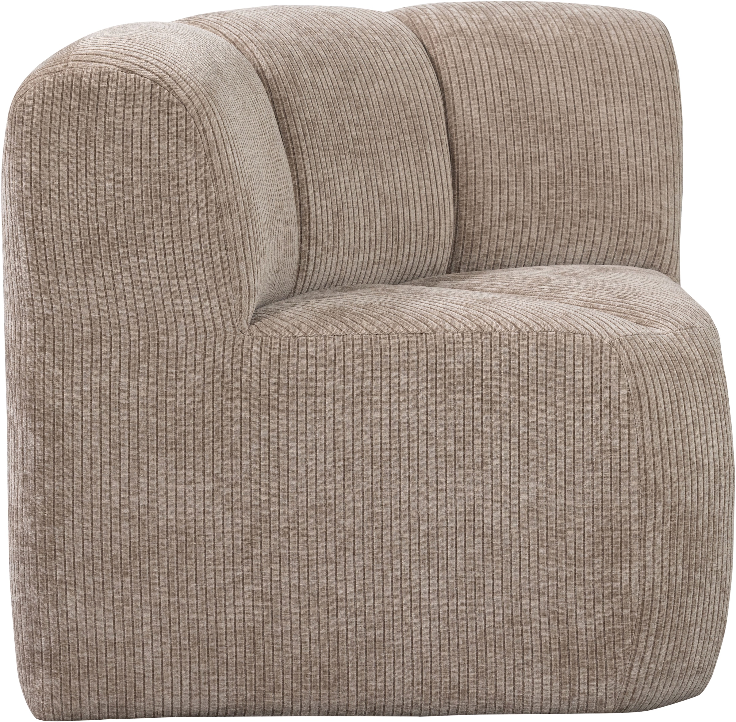 WOOOD Sofa-Eckelement »Mojo mit Rückenlehne und Jacquard-Rippenbezug B 83 x T 83 x H 83 cm« Ausgezeichnete Verschleißfestigkeit, Tragkraft 120 kg, kombinierbar