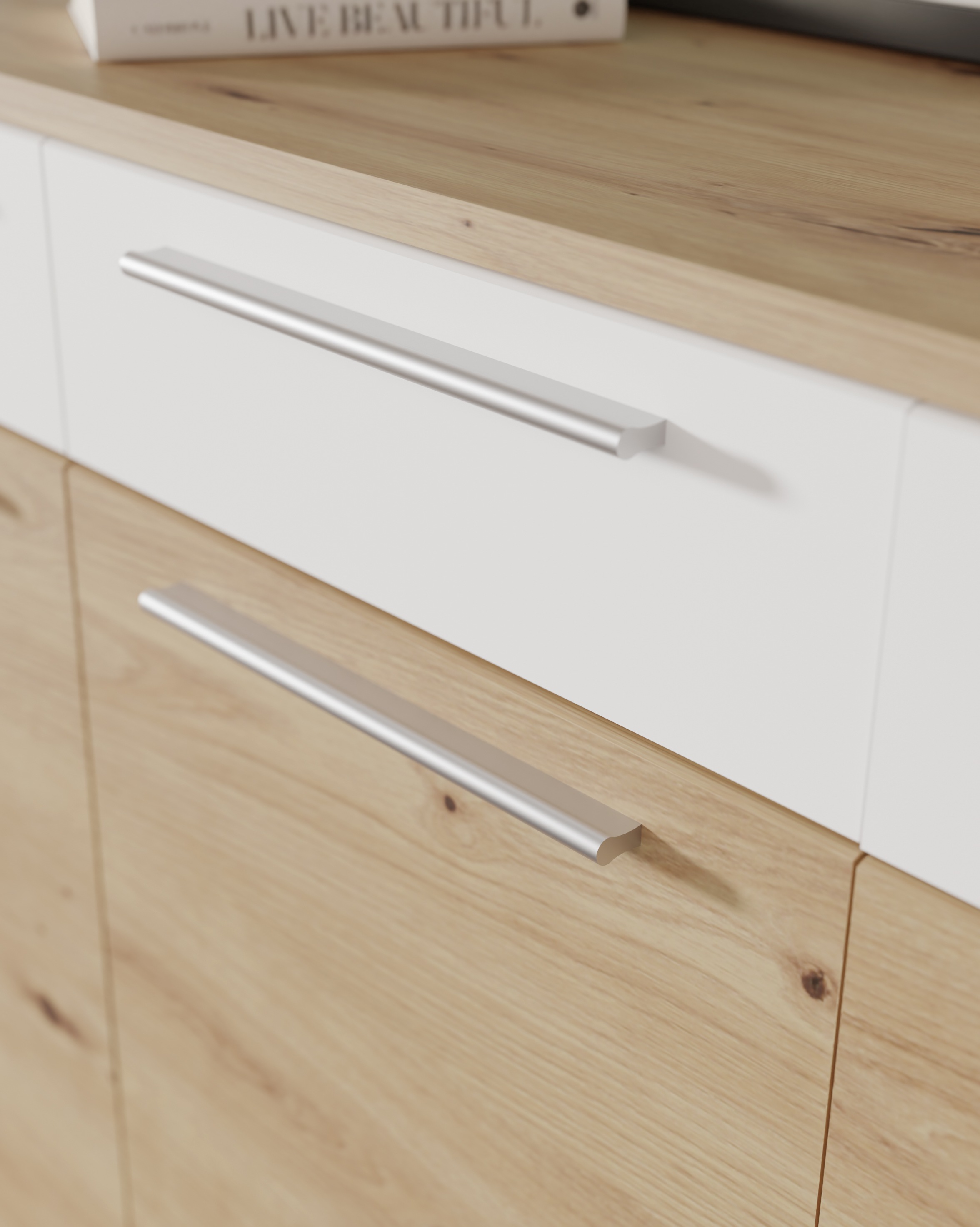 FORTE Sideboard »Allister«, viel Stauraum, trendiges Dekor
