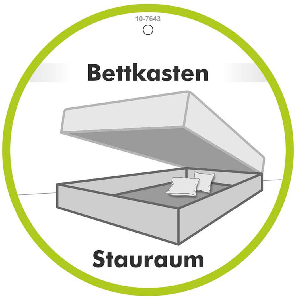 Jockenhöfer Gruppe Boxspringbett »Arabella, 2x 70er Boxen mit Stauraum«, Wende-Bonell-Federkern-Matratze (H2/H3), inkl. Topper