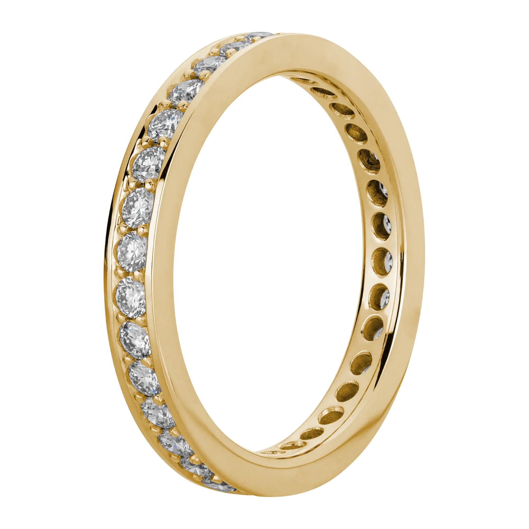 LYOMI Fingerring »585/- Gelbgold Memoire synth. Diam.0,90ct.«