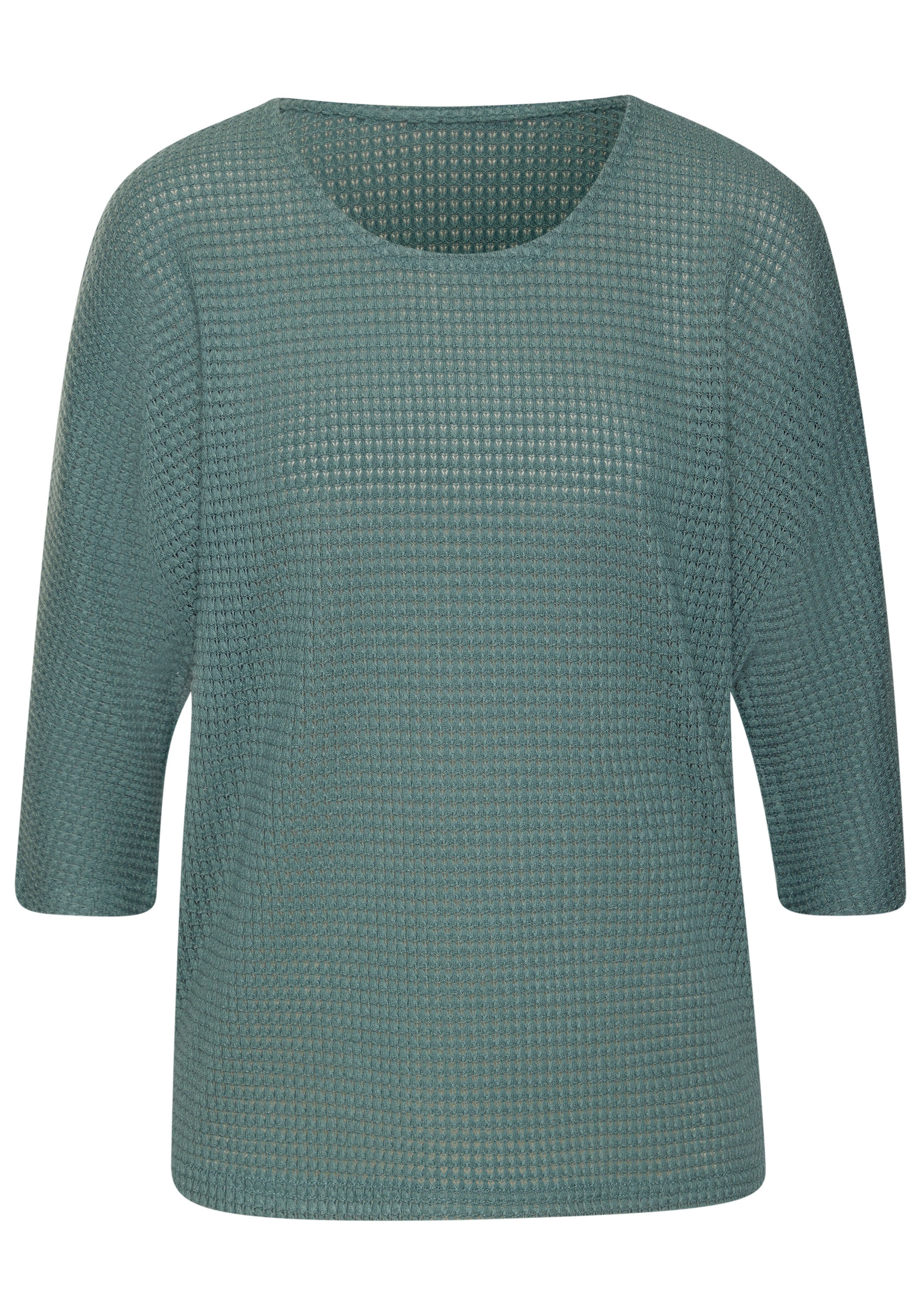Vivance Langarmshirt "mit modischer Waffelstruktur", aus bügelfreier Strick günstig online kaufen