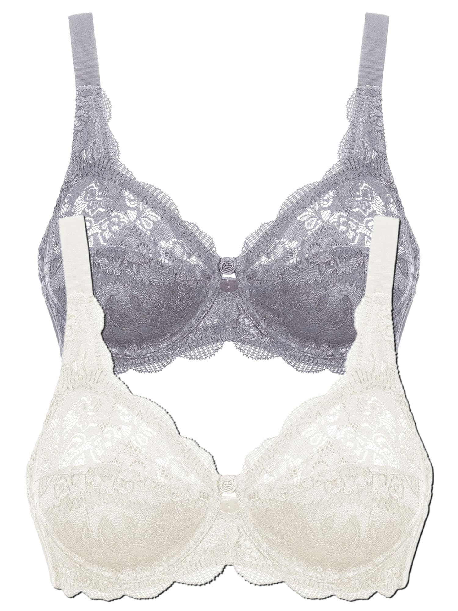 SUSA Damen Bügel-BH "2er Pack Bügel BH Latina", Gr. 90champagner frosty lavender, Obermaterial: 77% Polyamid PA. 15% Baumwolle CO. 8% Elasthan EL.,