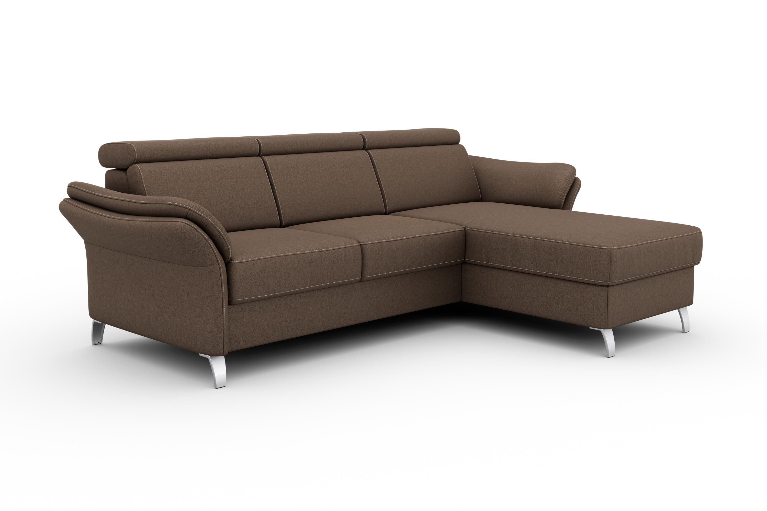 Thumbnail - sit&more Ecksofa "Vincenzo L-Form", inklusive Kopfteilverstellung, wahlweise mit Bettfunktion, Bettkasten