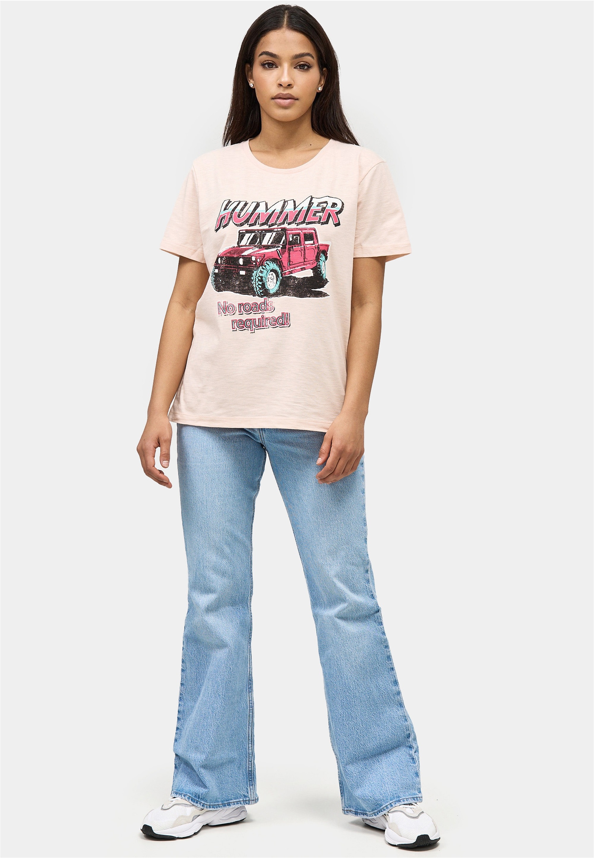 Recovered T-Shirt "No Roads Required Hummer", 1 Stk. mit coolem Print günstig online kaufen