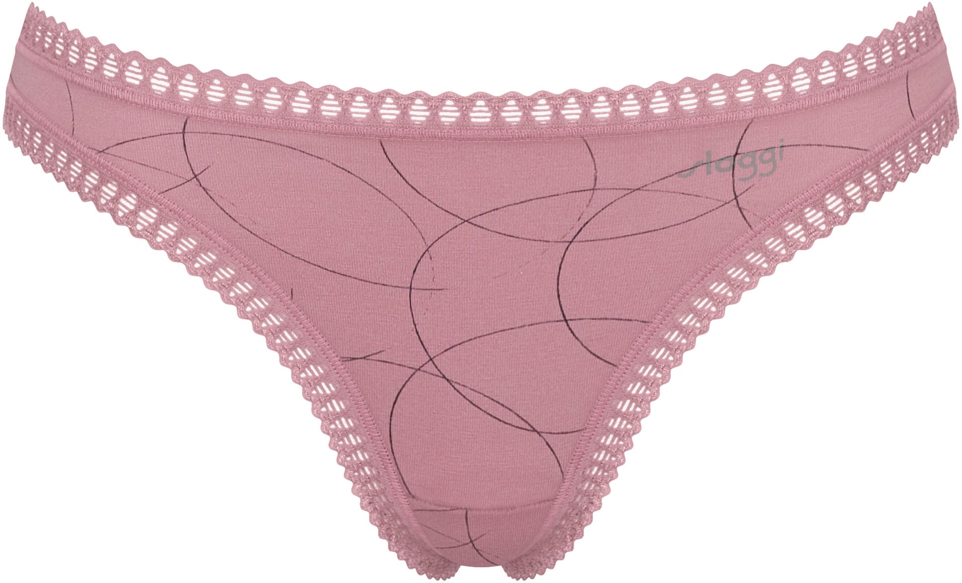 sloggi Slip »GO Crush String C3P«, (3er Pack), mit Spitzendetails, uni, gemustert