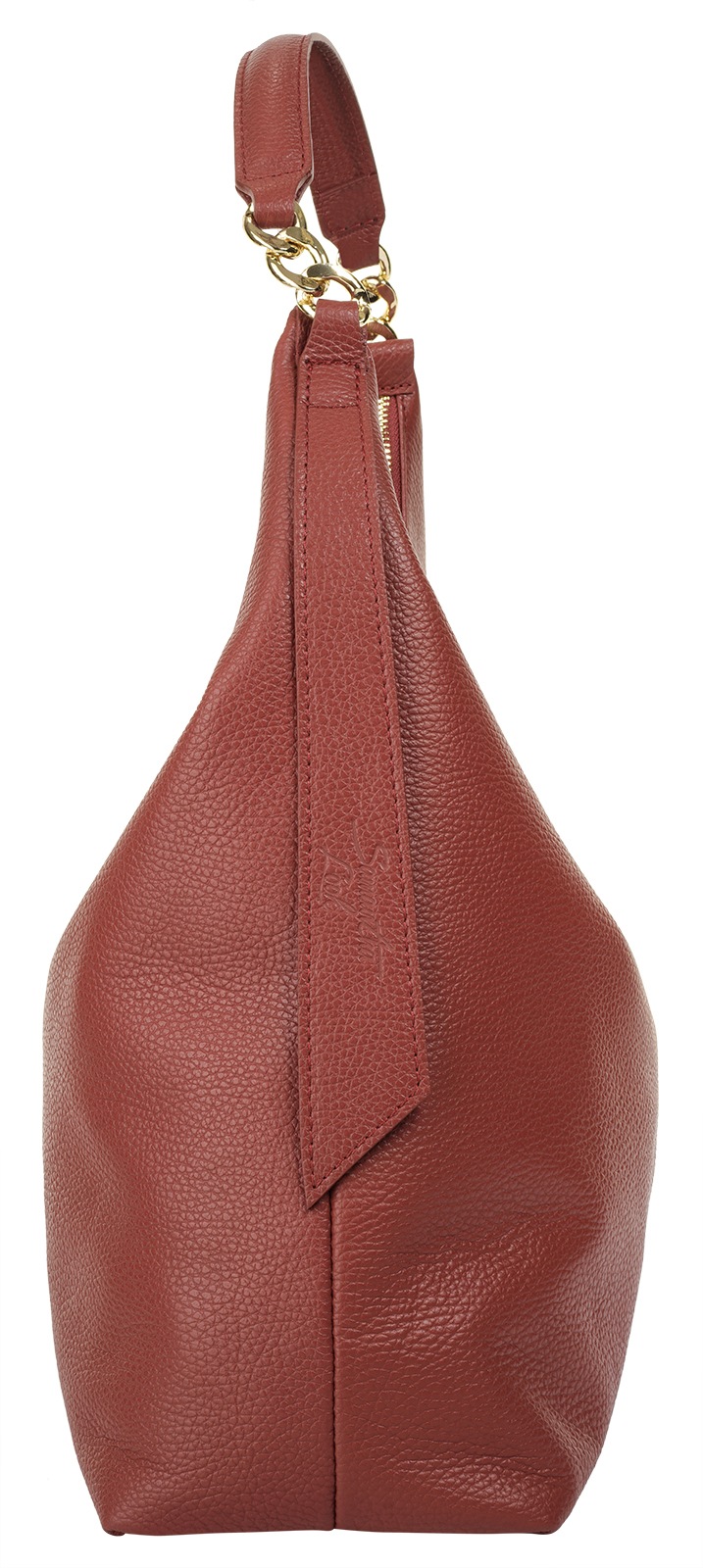 Shopper SAMANTHA LOOK, Damen, Gr. B/H/T: 36cm x 40cm x 13cm onesize, orange (papaya), Leder, leicht glänzend, unifarben, Taschen Shopper, Made in Italy, Große Handtasche mit Smartphonefach 3