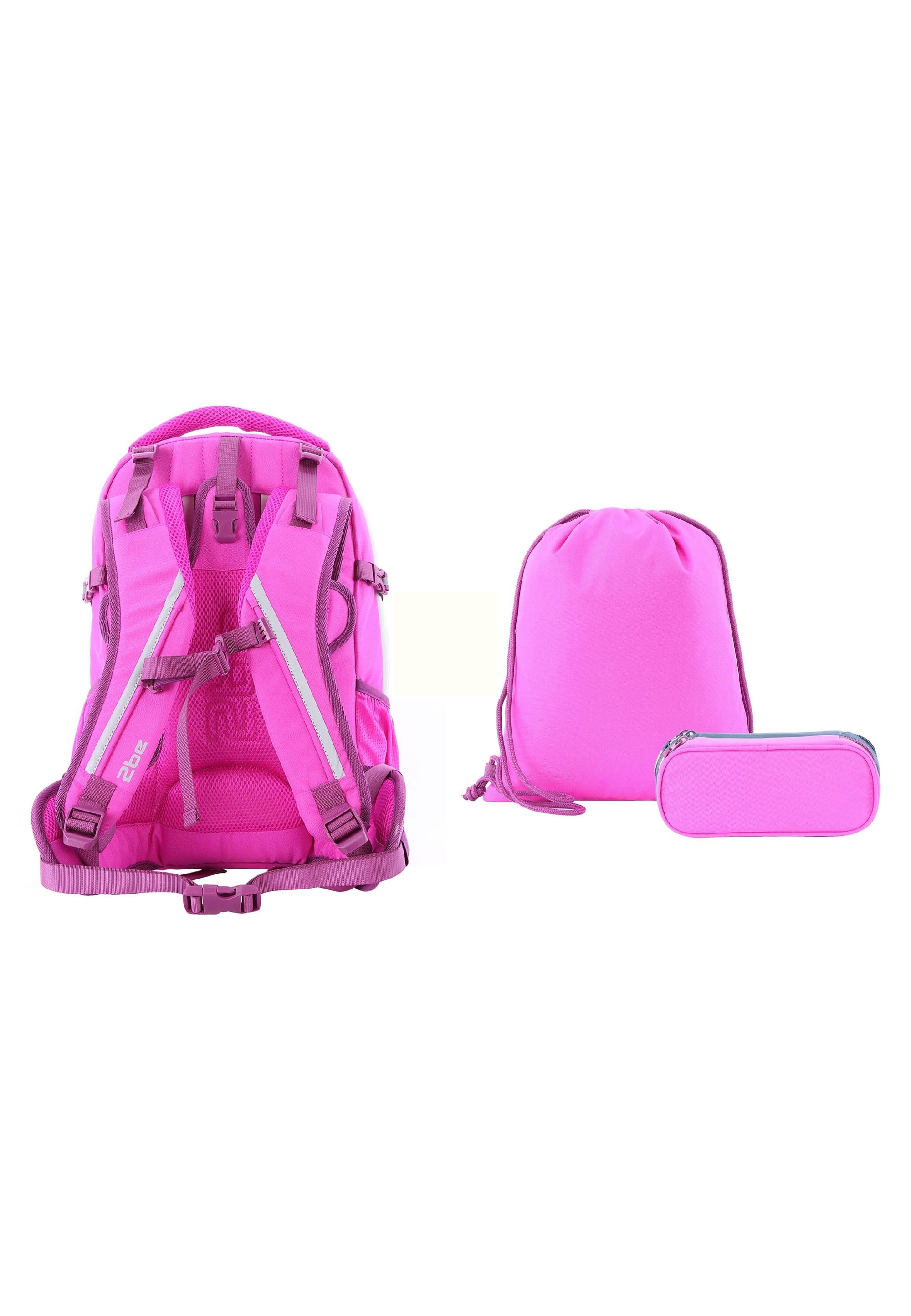 2be Schulrucksack, im 3er Set mit Turnbeutel und Federmäppchen