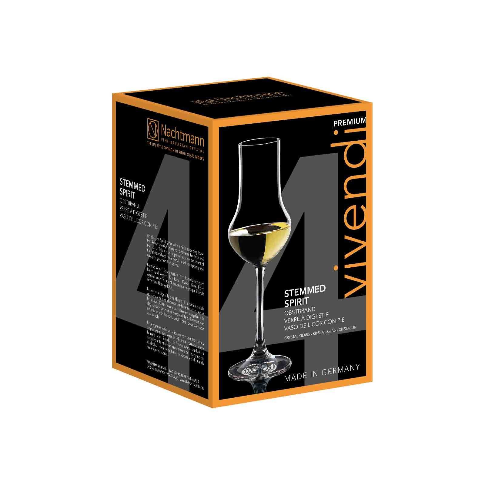 Nachtmann Likörglas »Obstbrandgläser Vivendi 109 ml 4er Set transparent«
