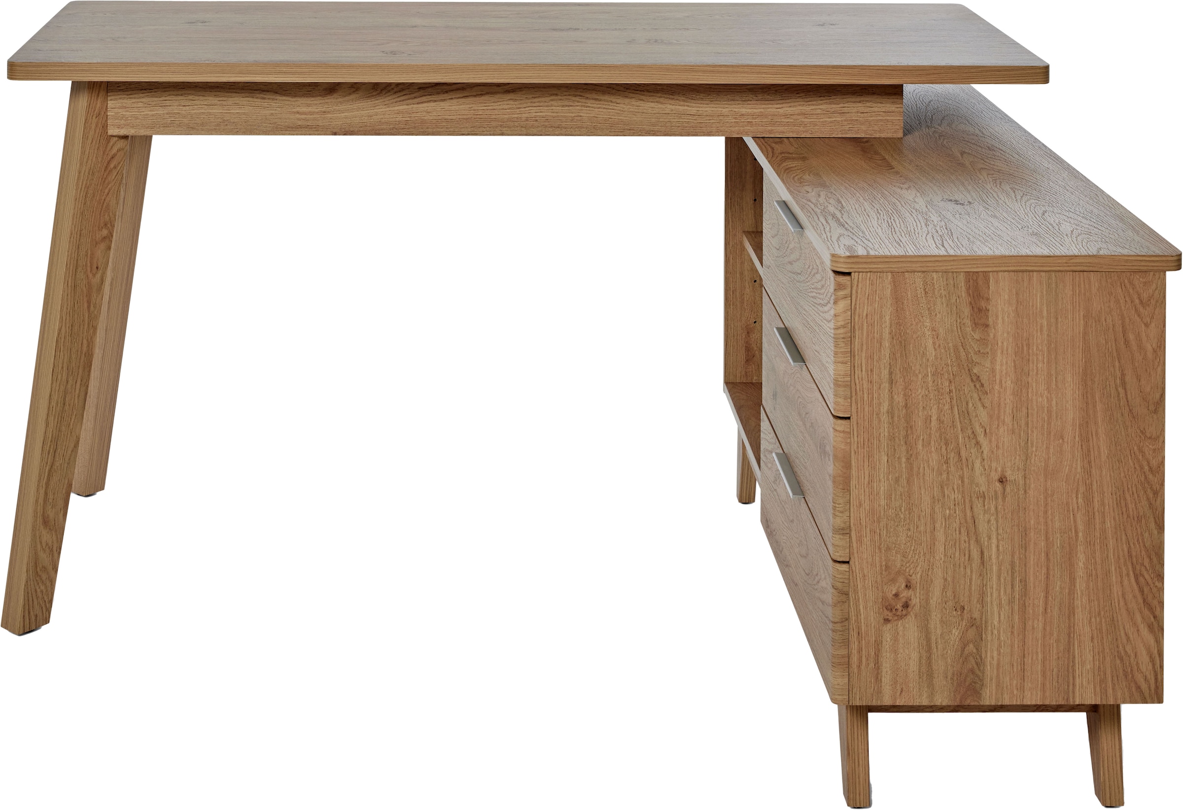 Jahnke Eckschreibtisch »LIBRE D 240 E«, (1 St.), wechselseitig montierbar, Breite ca. 140 cm