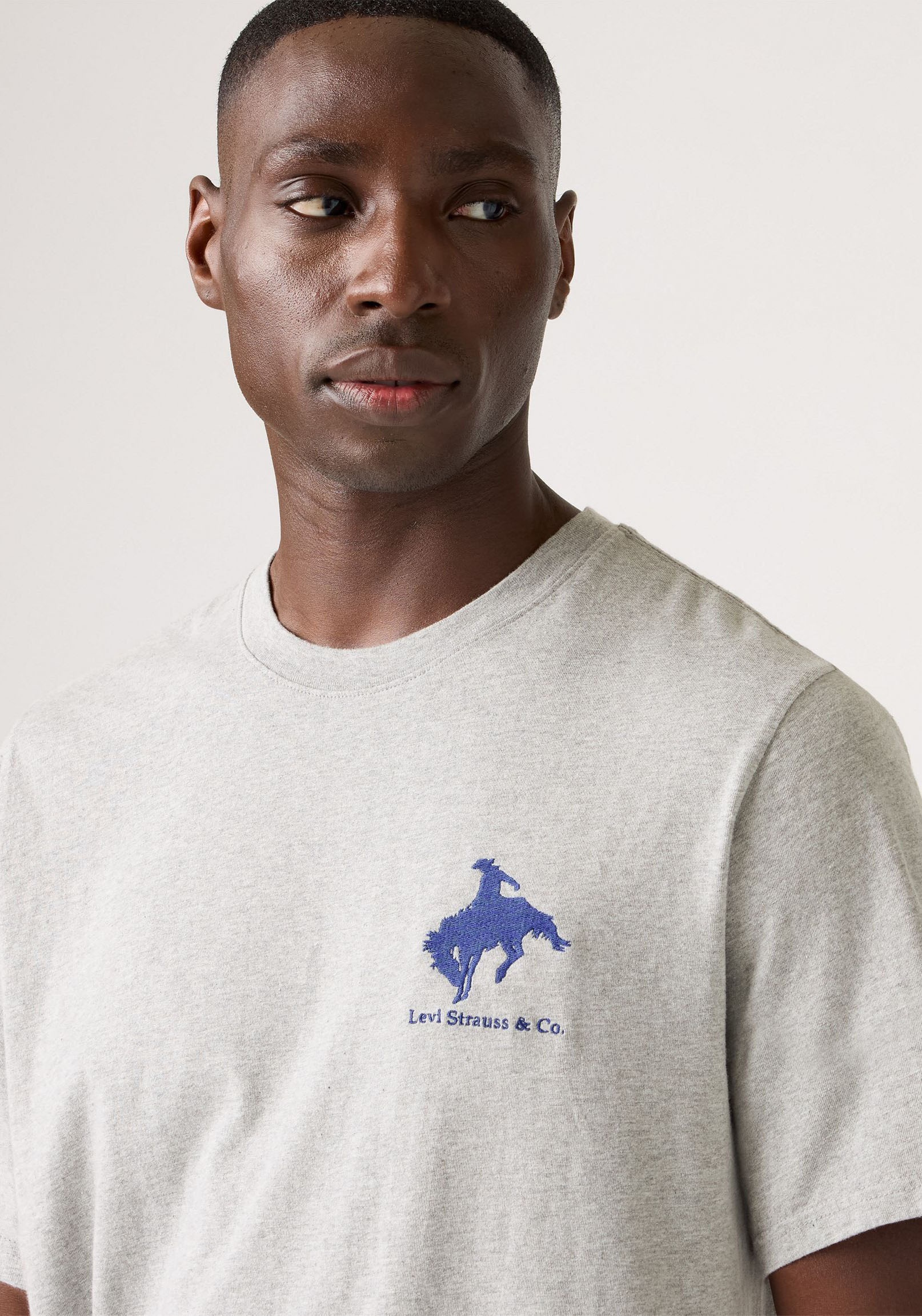 T-Shirt LEVI'S "SS RELAXED FIT TEE", Herren, Gr. L, lc saddle man 3 mid, Jersey, Obermaterial: 100% Baumwolle, relaxed fit Po-bedeckend, Rundhals, Shirts T-Shirt, mit Logo Druck 3
