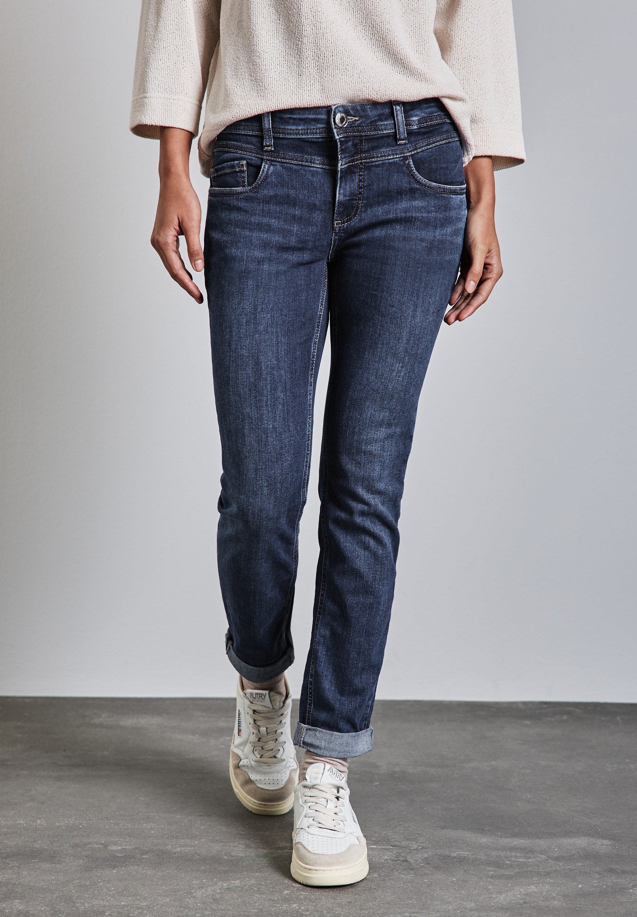 STREET ONE Gerade Jeans, Middle Waist günstig online kaufen